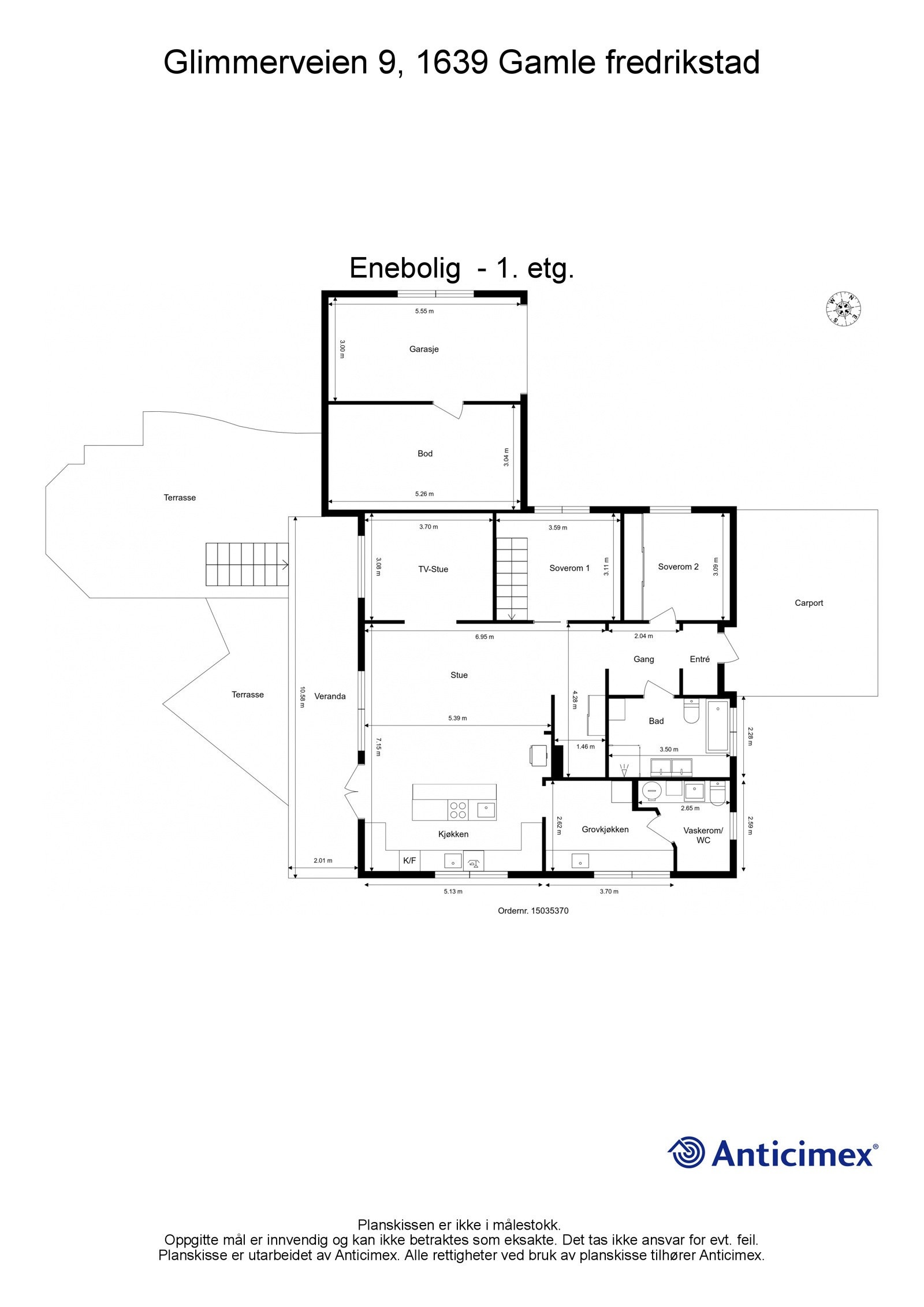 Plantegning 1. Etasje Galleribilde