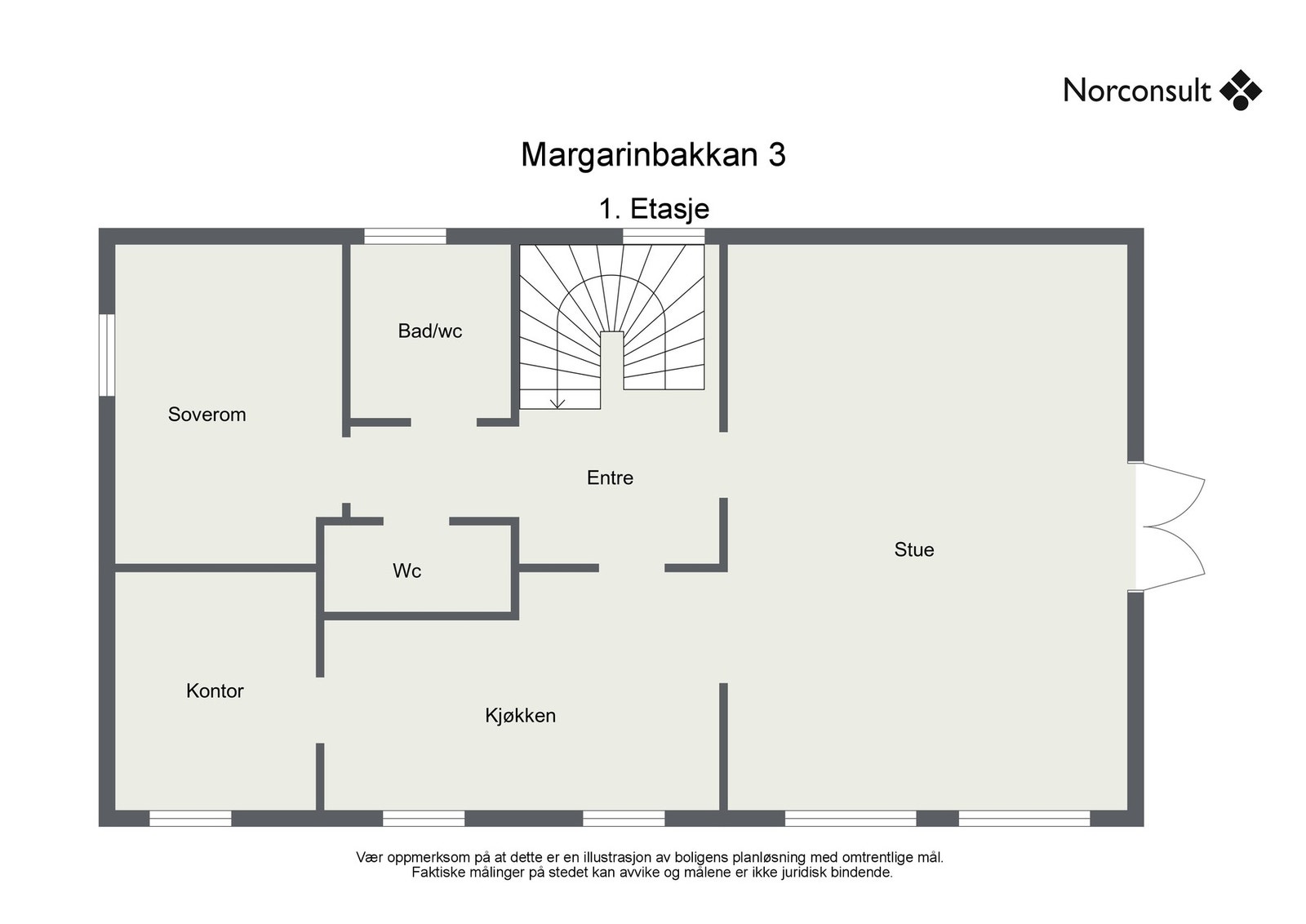 Planskisse hovedplan Galleribilde