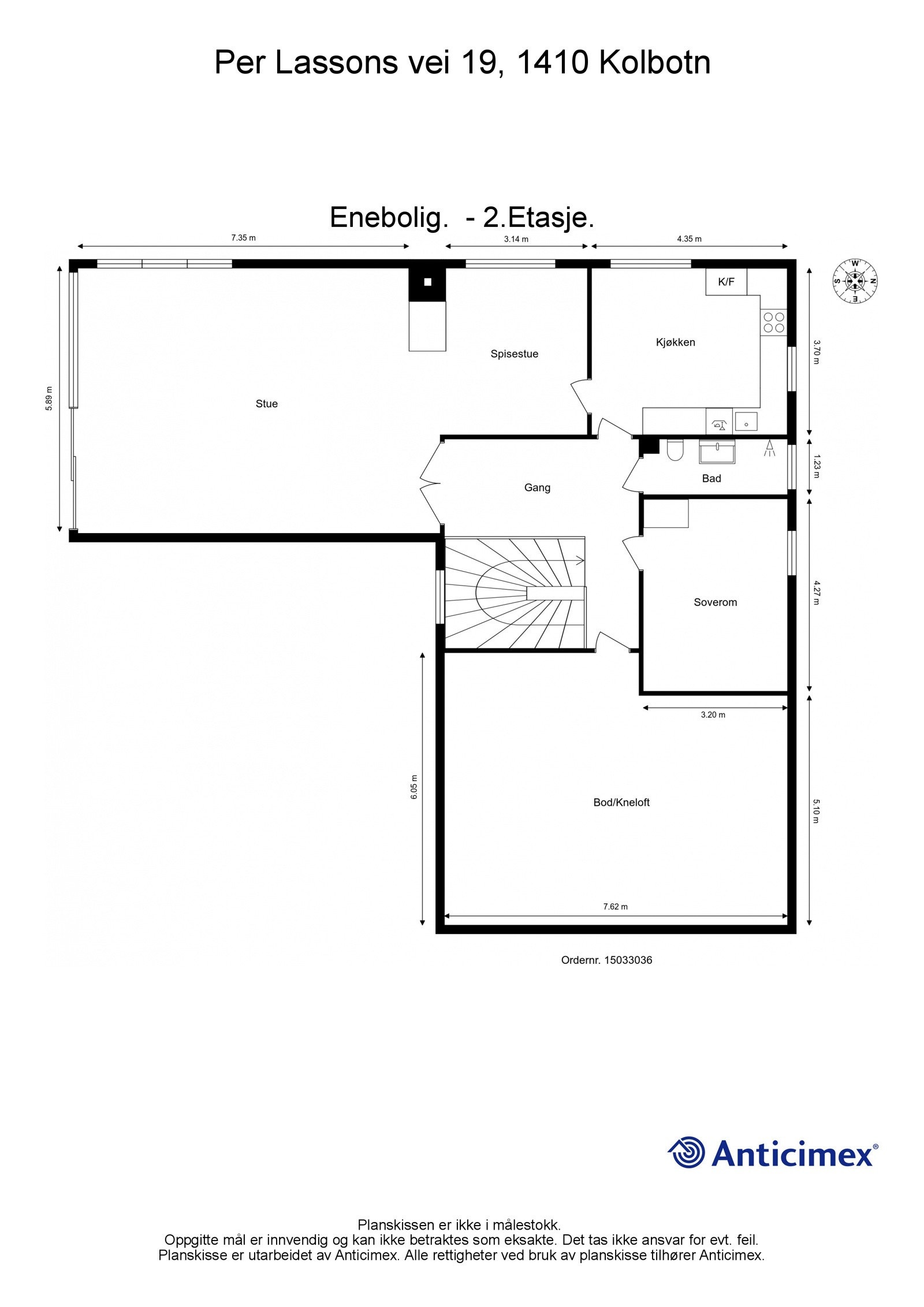 Planløsning hovedetasje Galleribilde