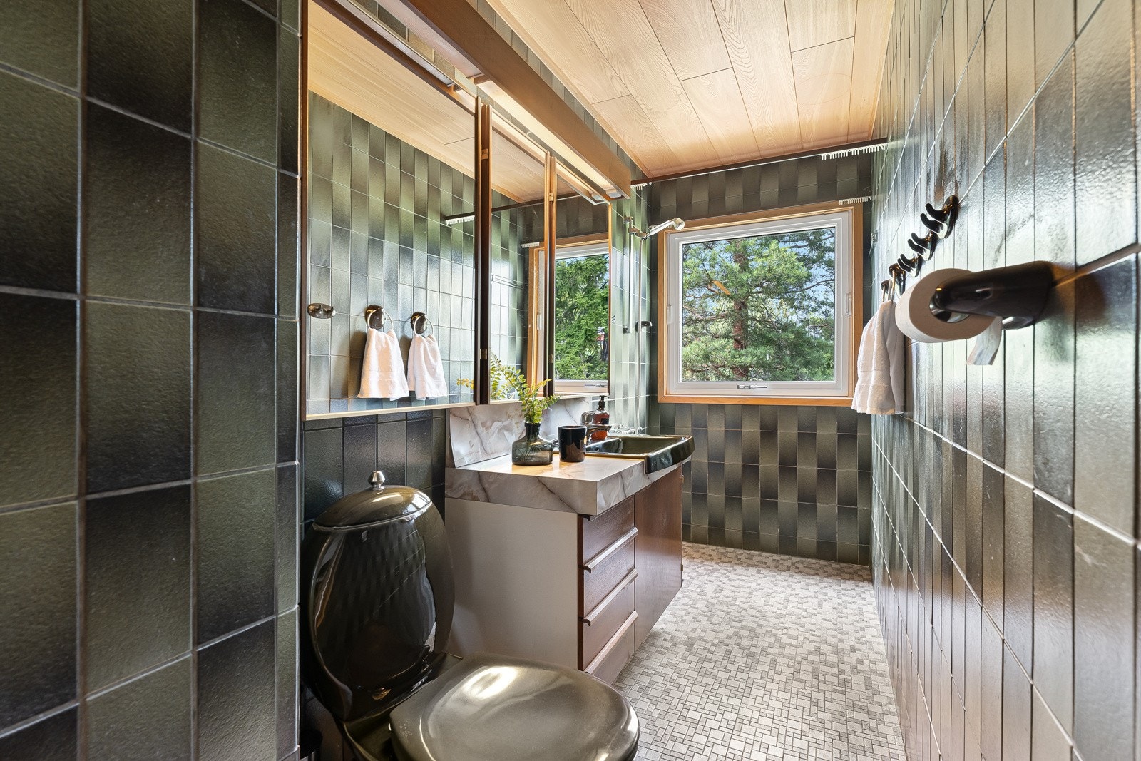 Hovedbad type grønn Galleribilde