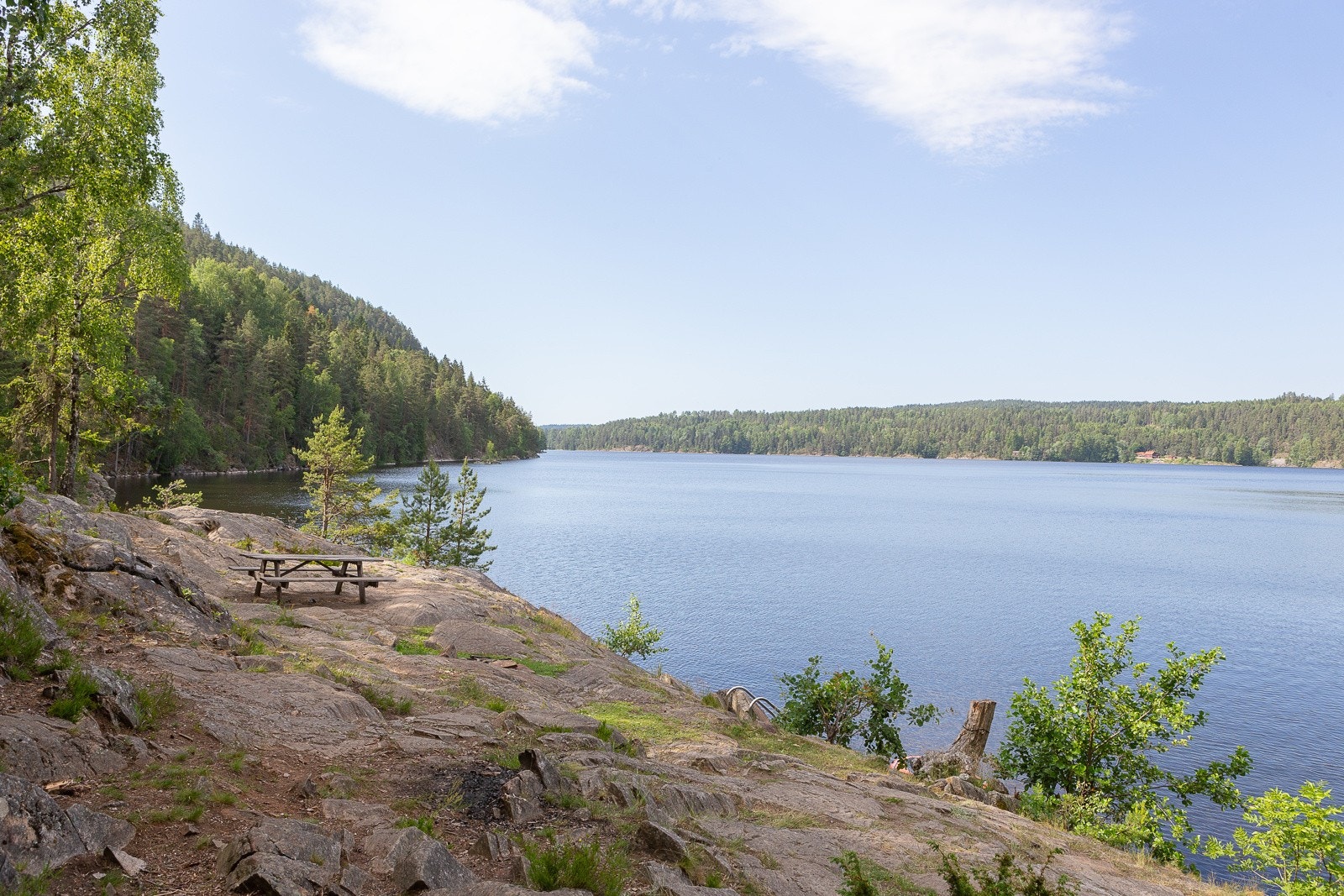 Gjersjøen for tur og bading, strekker seg fra Kolbotn til Tusenfryd Galleribilde