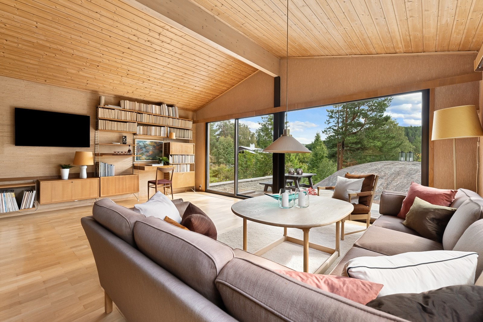 Stue mot terrasse Galleribilde