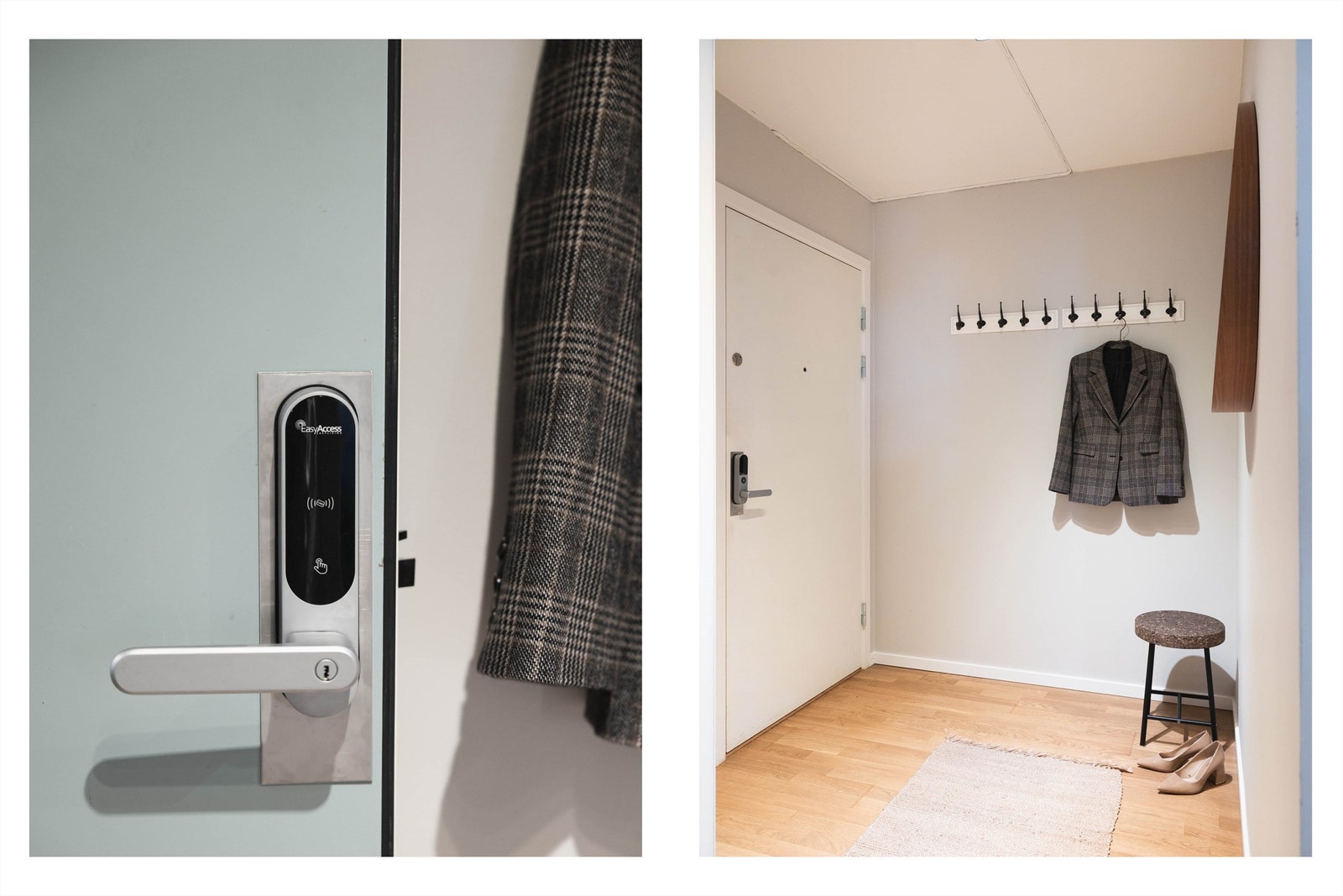 "EasyAccess" dørlås er montert for nøkkelfri adgang Galleribilde