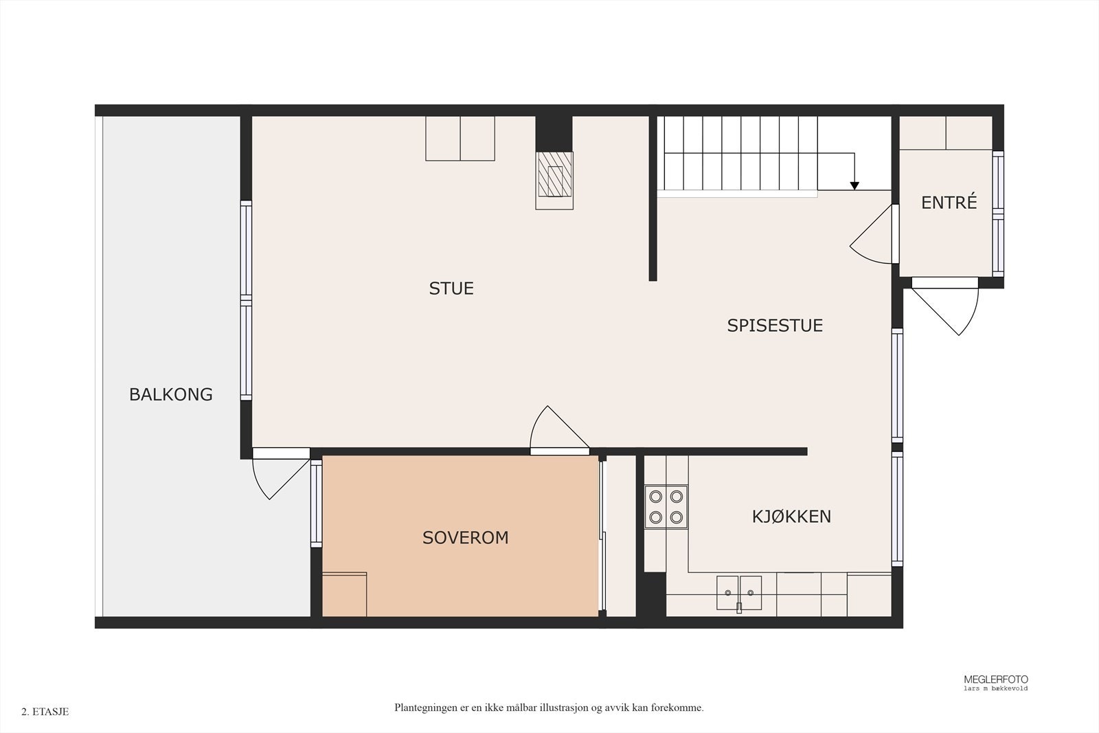 Plantegning av hovedplan Galleribilde