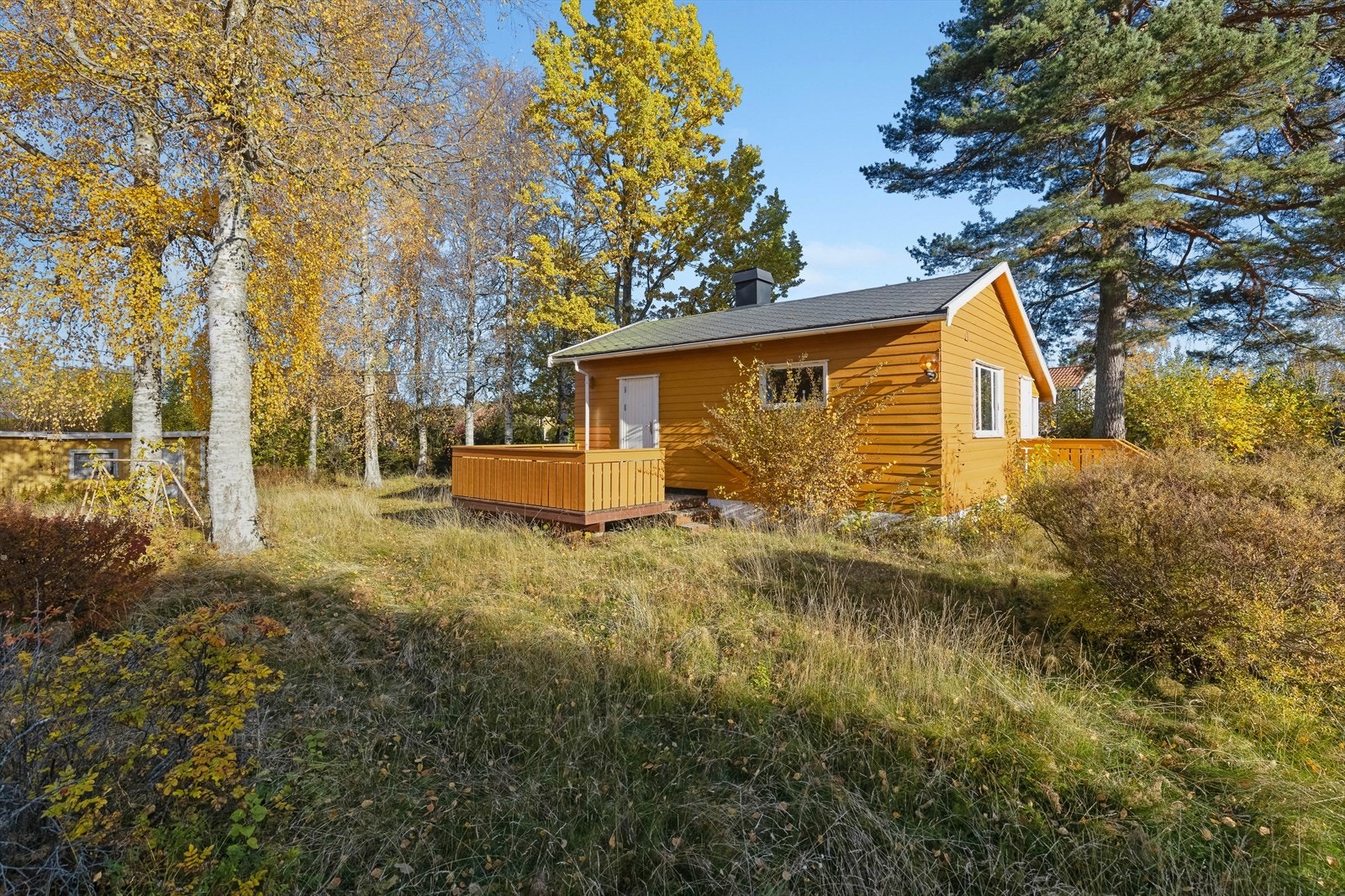 Tomten er flat og har en størrelse på ca. 1,7 mål. Galleribilde