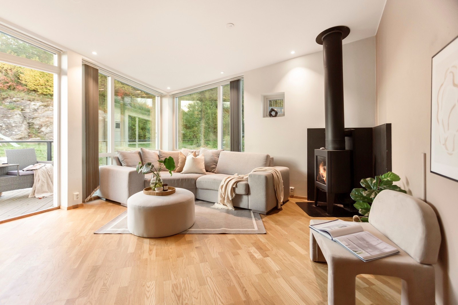 Vedovnen gir et godt og lunt miljø på kalde høst- og vinterdager Galleribilde