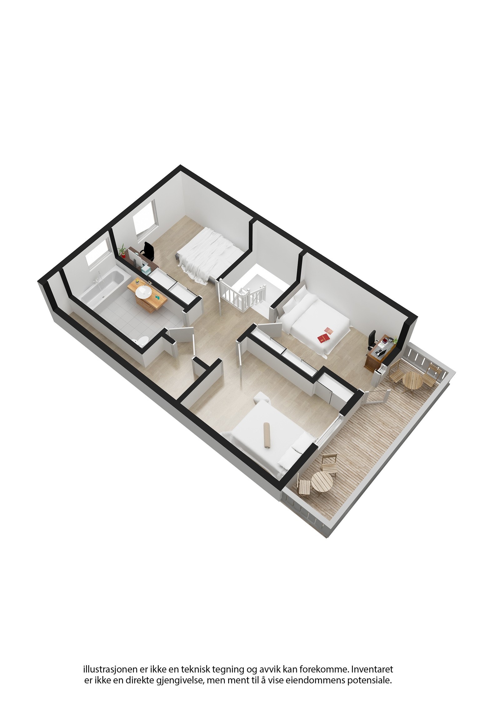 Plantegning 2. etasje Galleribilde