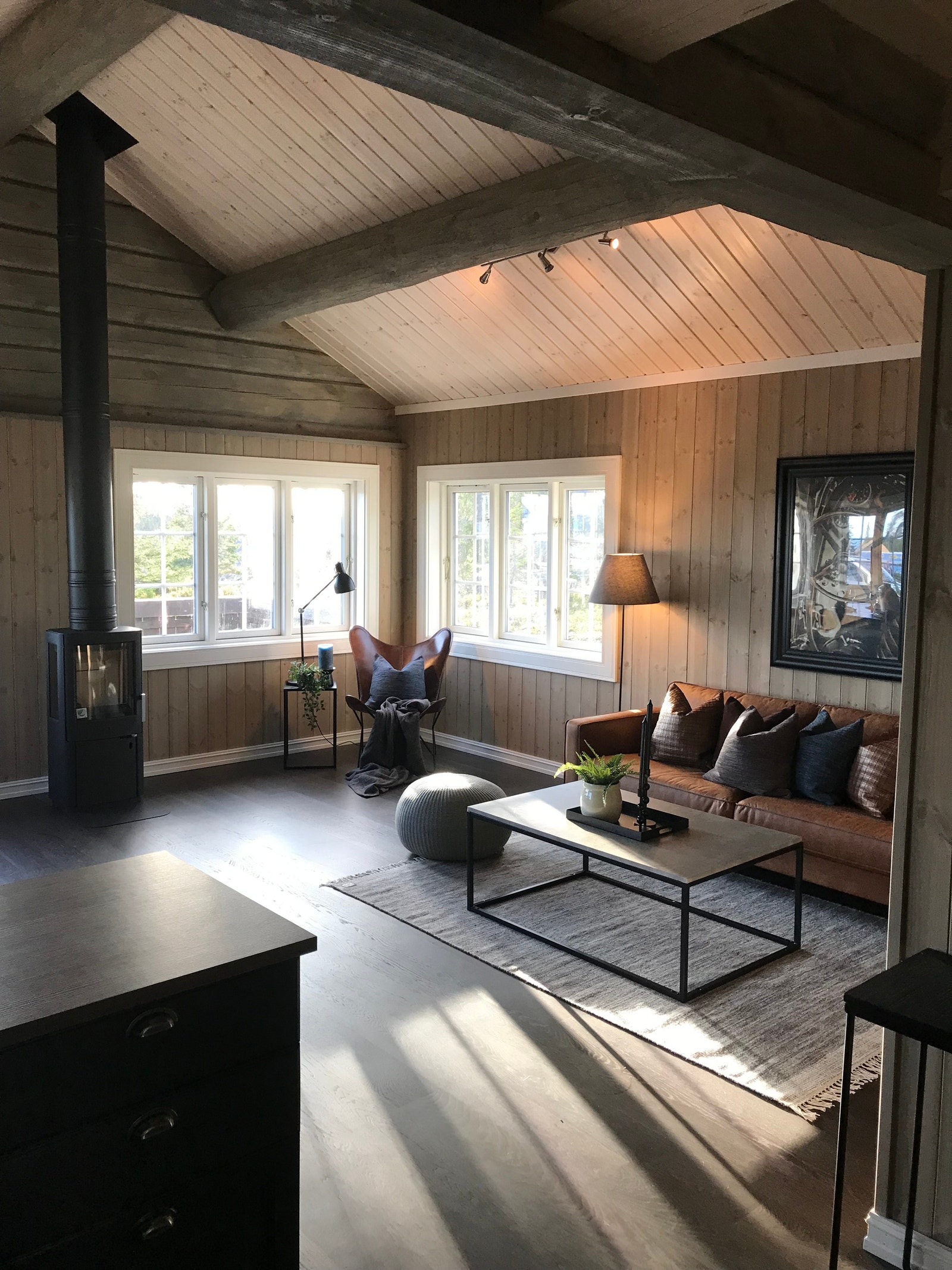 Bilde av tidligere oppført hytte på Sjusjøen Galleribilde