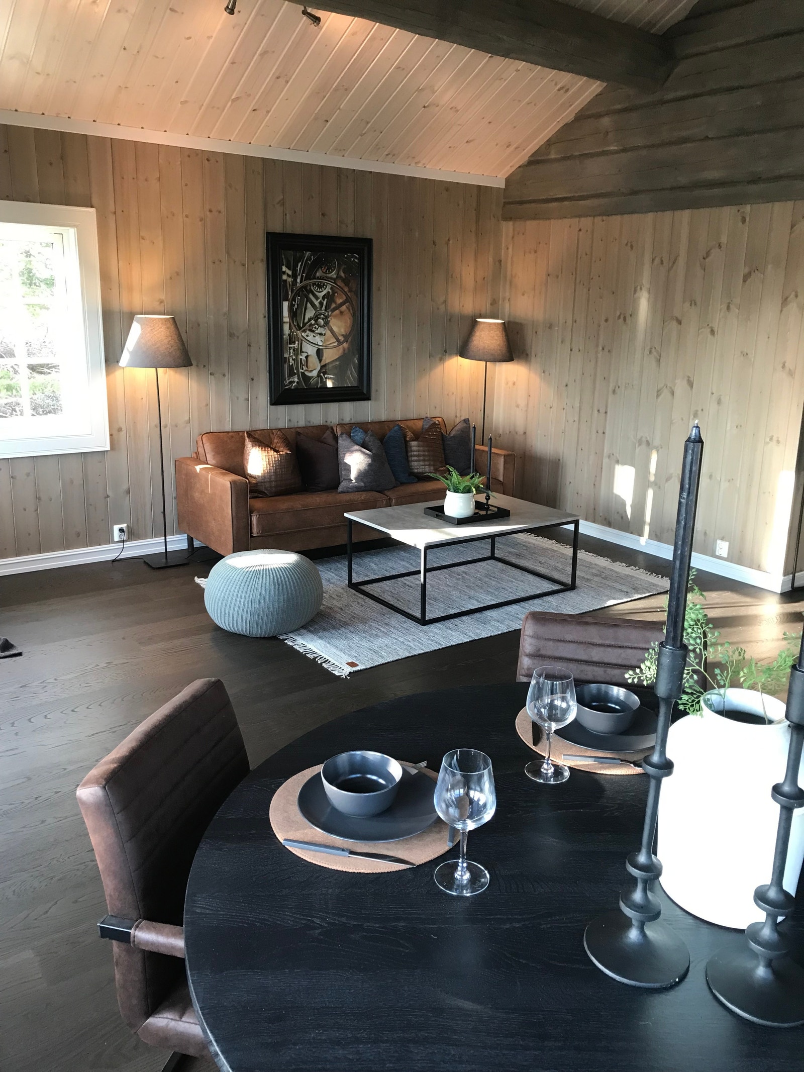 Bilde av tidligere oppført hytte på Sjusjøen Galleribilde