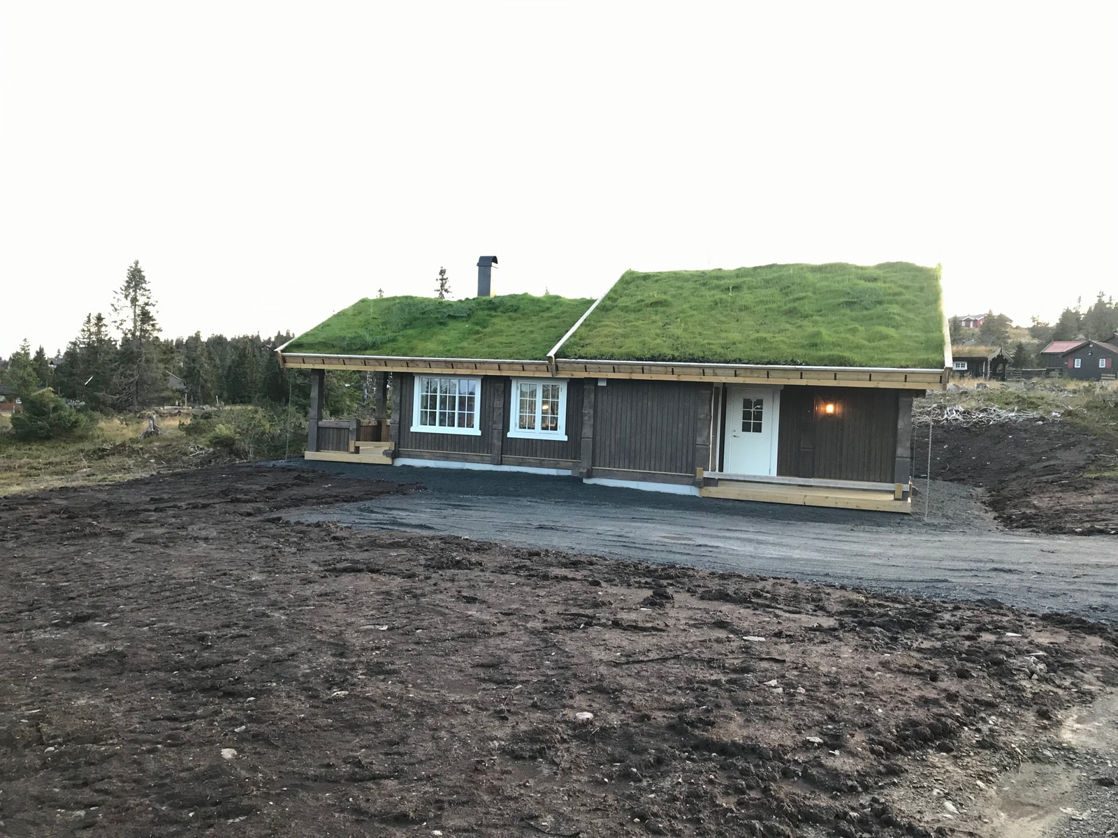 Bilde av tidligere oppført hytte på Sjusjøen Galleribilde