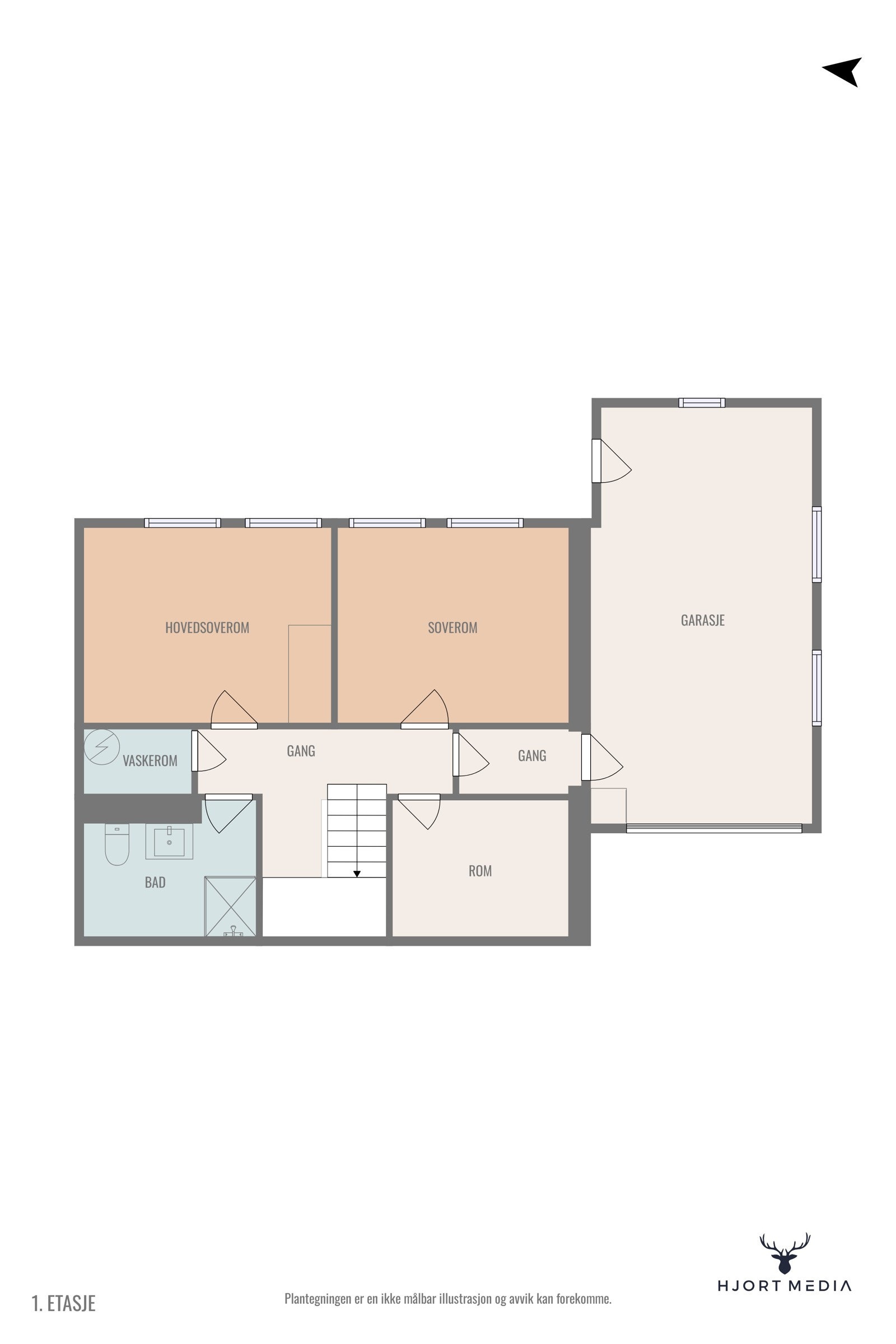 Plantegning 2. etasje. Galleribilde