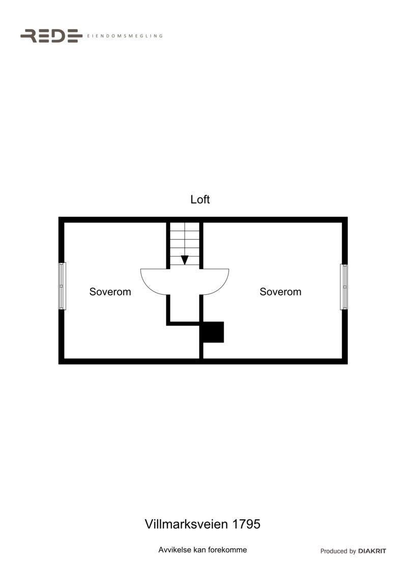 Plantegning loft Galleribilde
