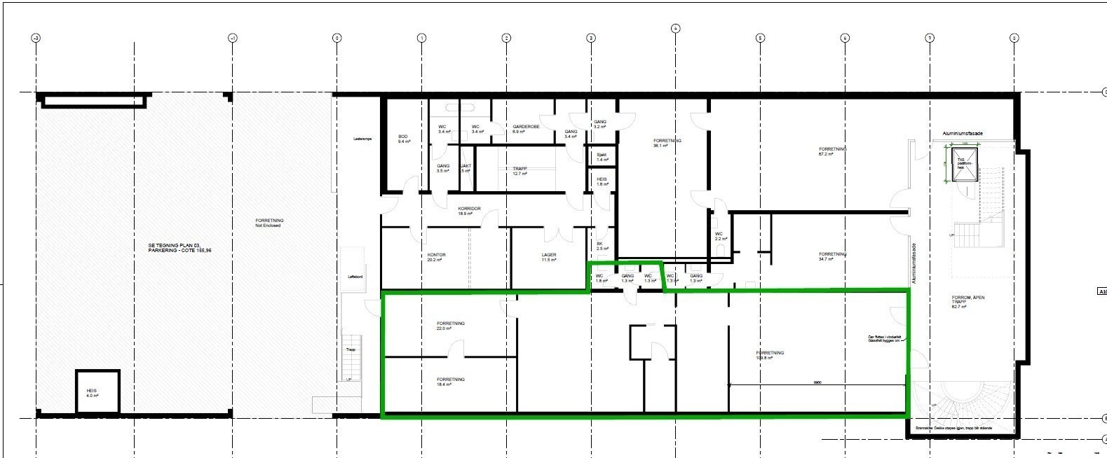 Arealplan Galleribilde