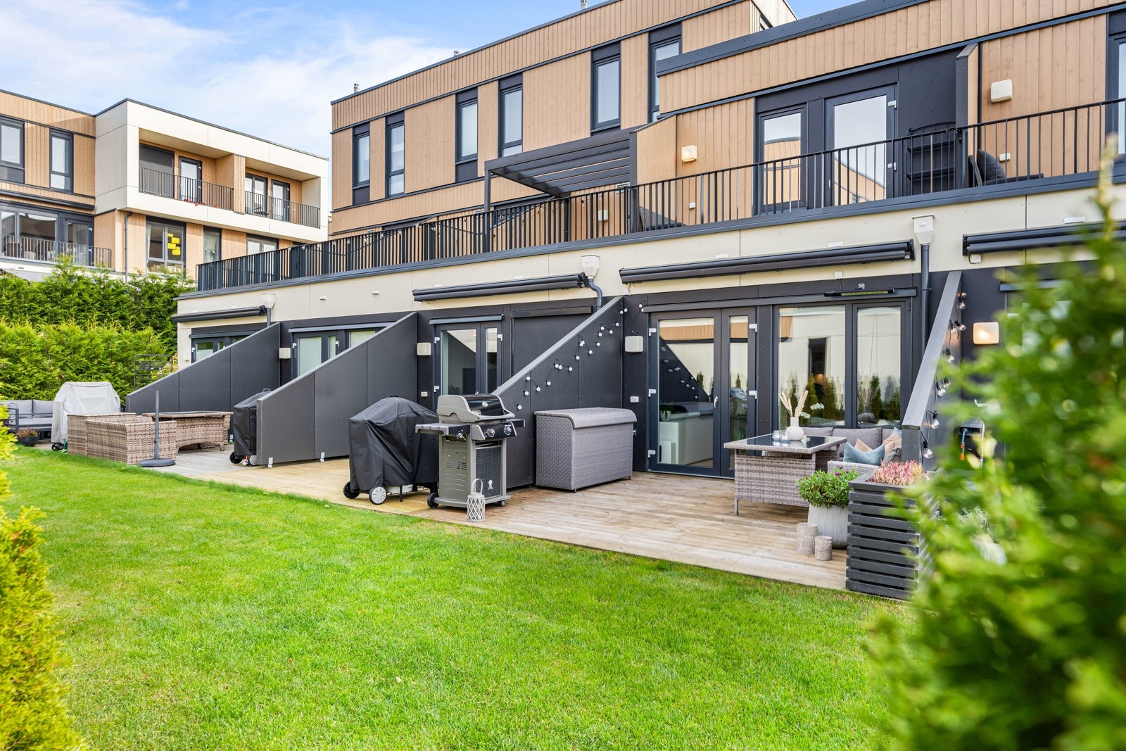Boligen har en markterrasse på 16 kvm. Galleribilde