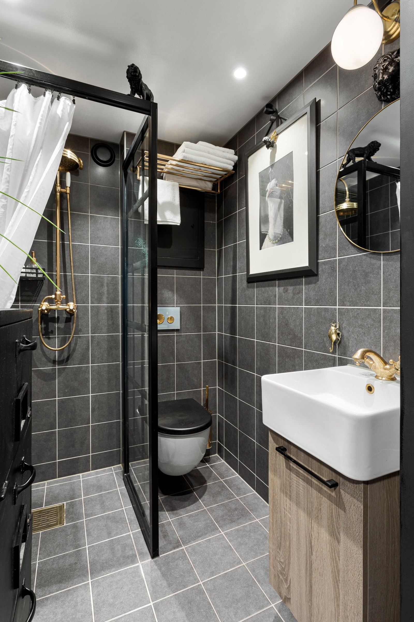 Flott gjennomført bad som ble rehabilitert i regi borettslaget i 2017-2019 Galleribilde