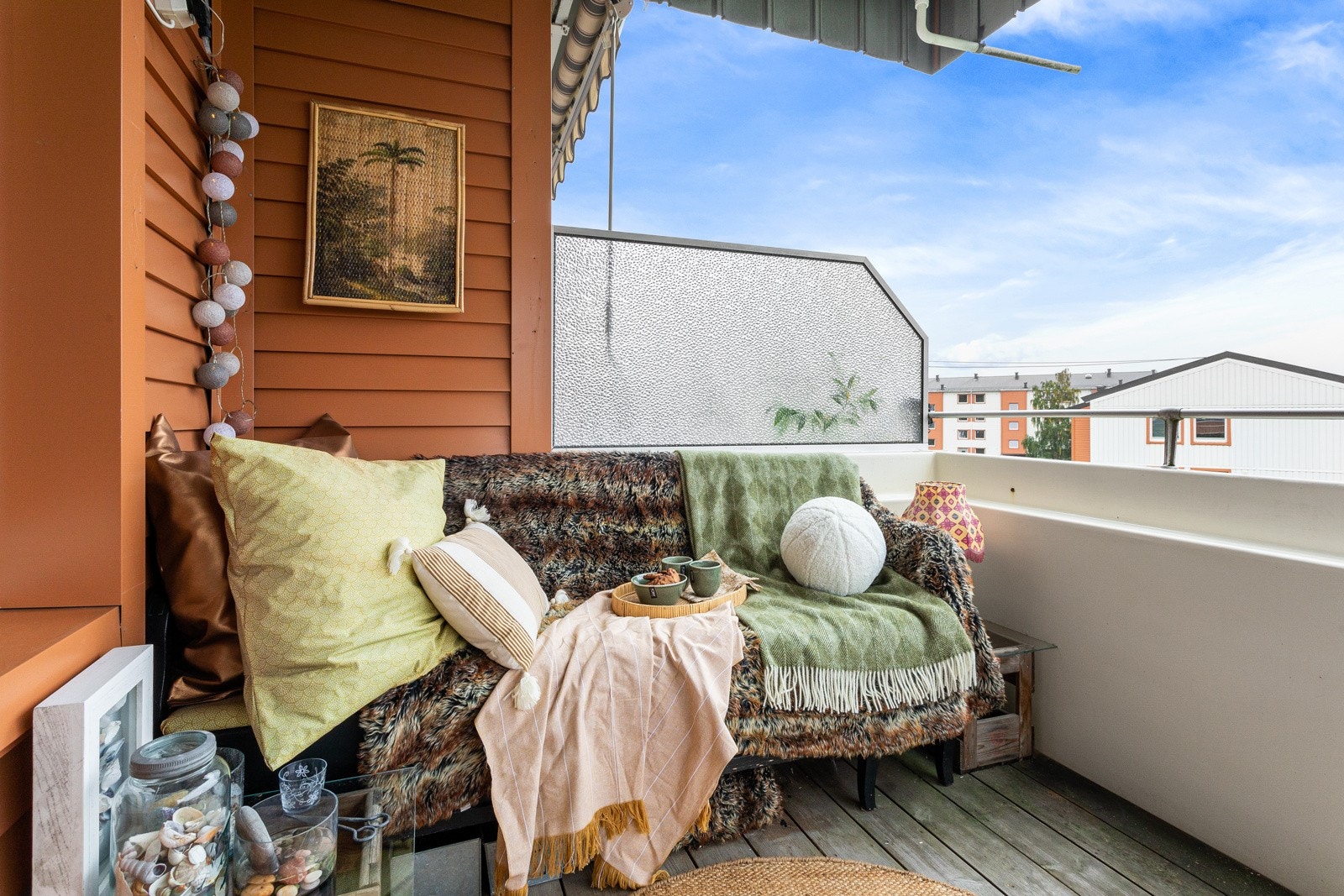 Sørvest vendt balkong på ca 7 kvm Galleribilde