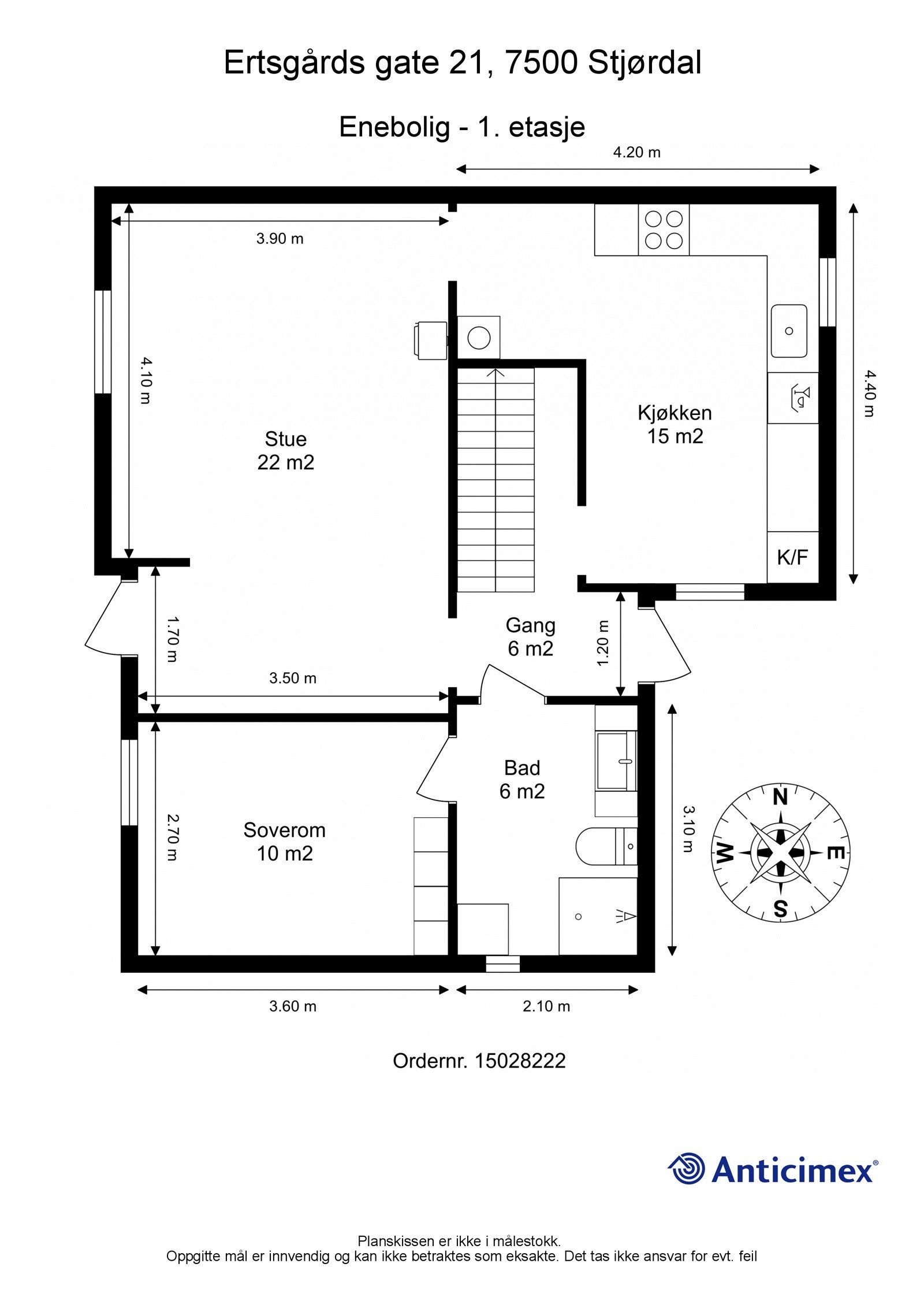 Plantegning 1. etasje Galleribilde