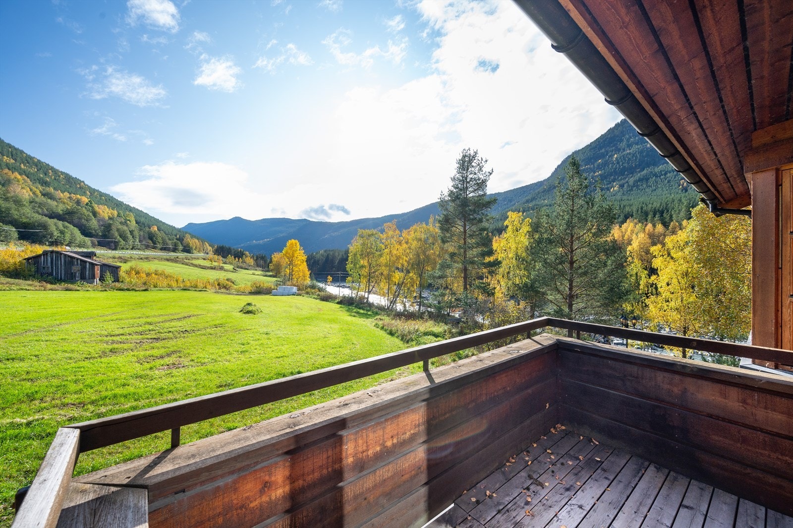 Utsikt i fra veranda. Galleribilde