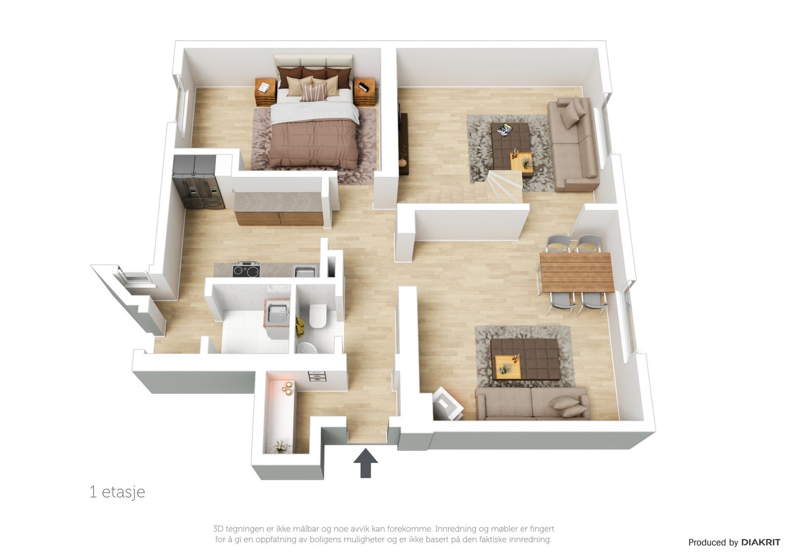 3D plan. Galleribilde