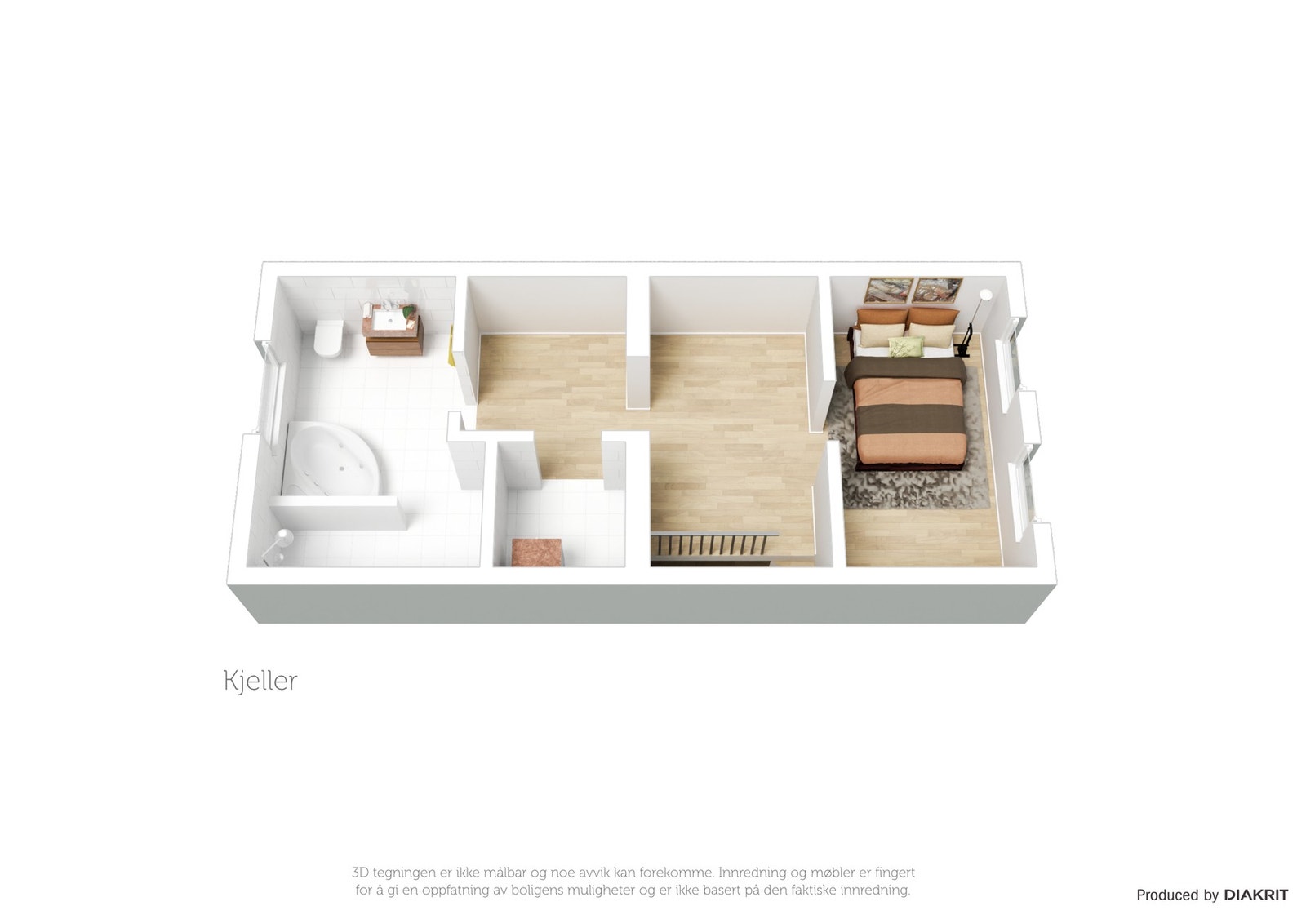 3D plan. Galleribilde