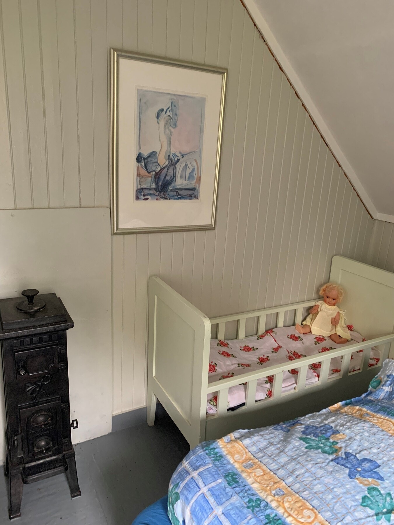 Soverom på loft. Galleribilde