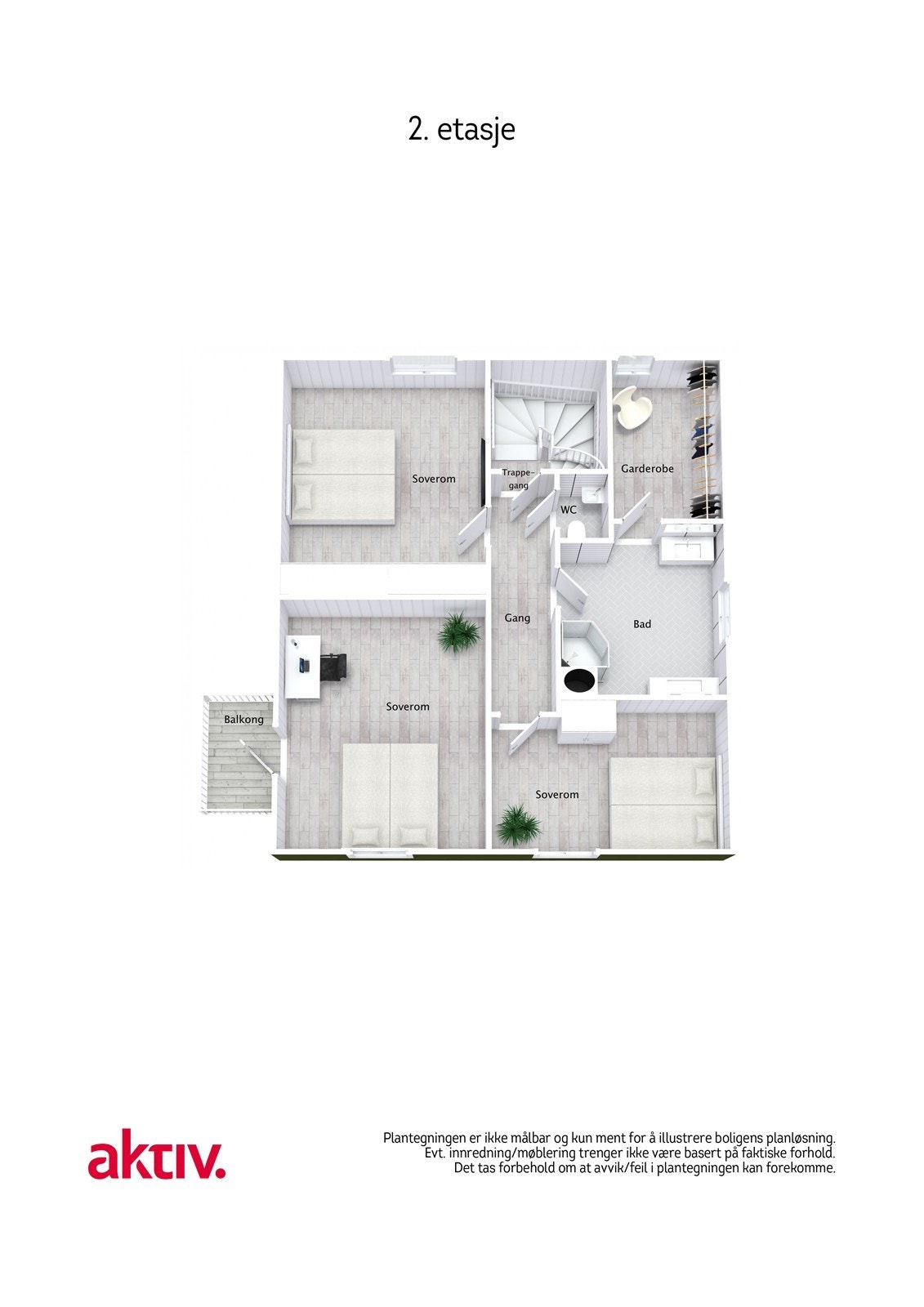 Plantegning 2. etg. Galleribilde