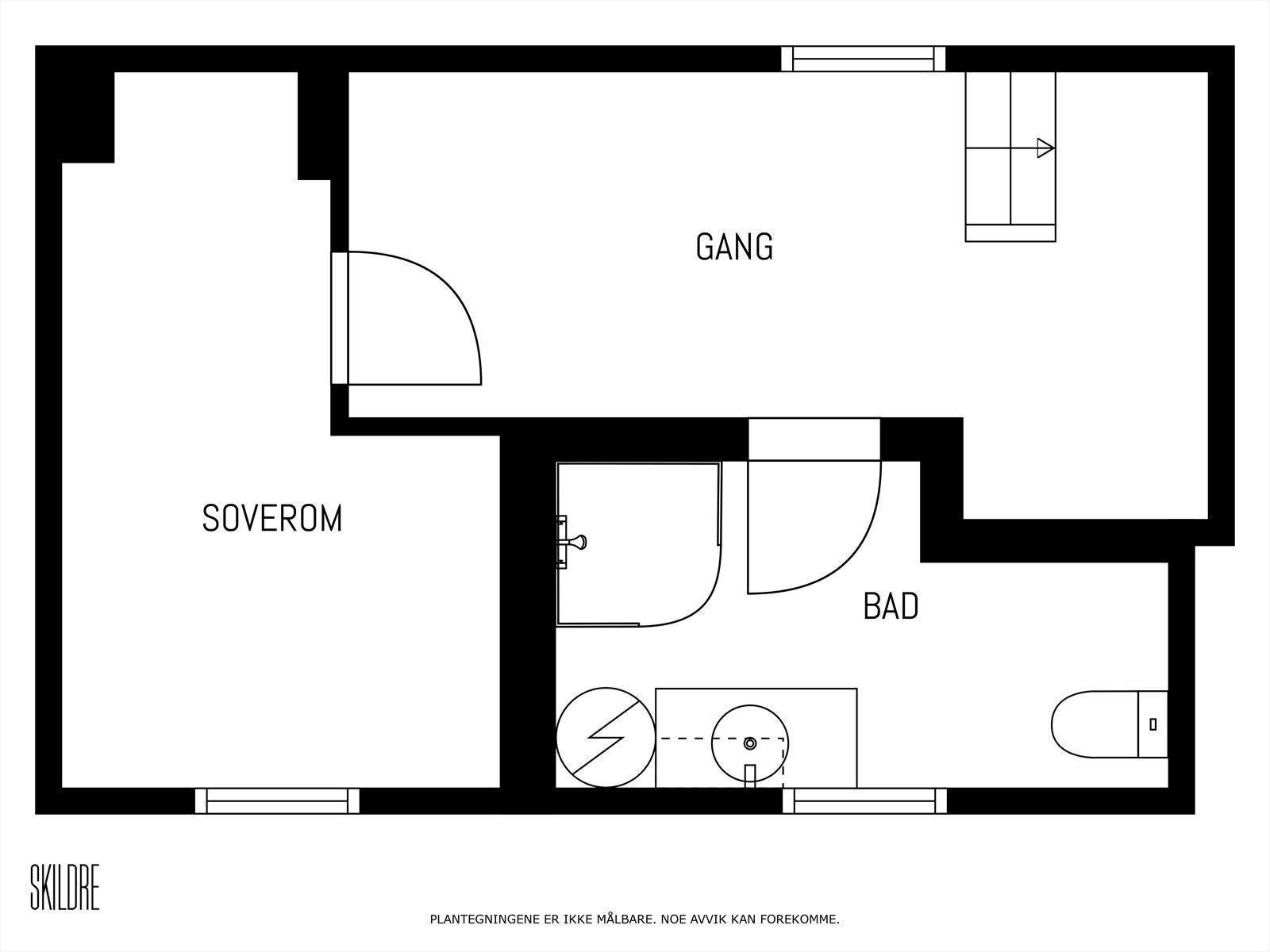 Plantegning kjeller. Galleribilde