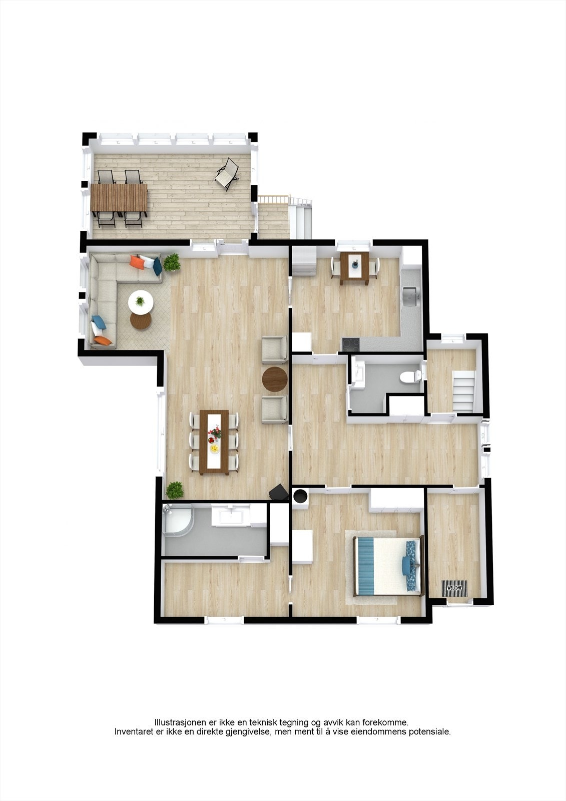 Plantegning 1. etasje. Galleribilde