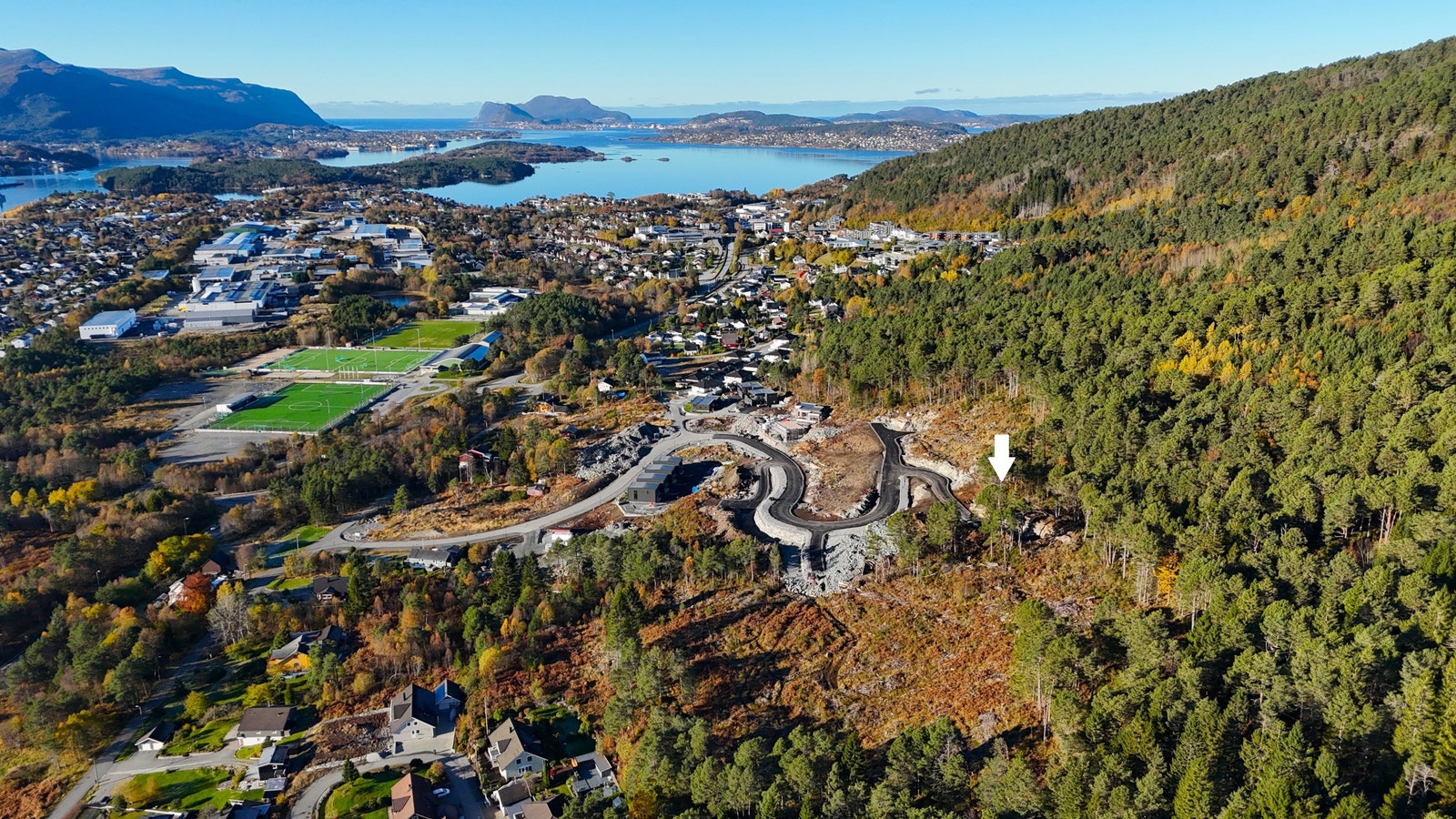 Dronebilde Galleribilde