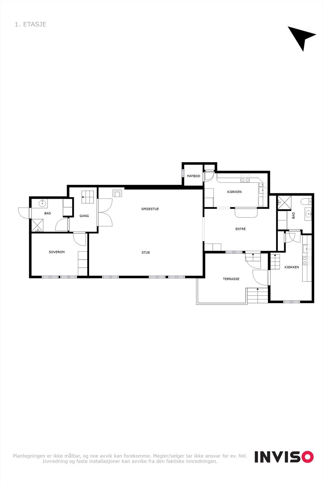 Plantegning 1 etasje Galleribilde