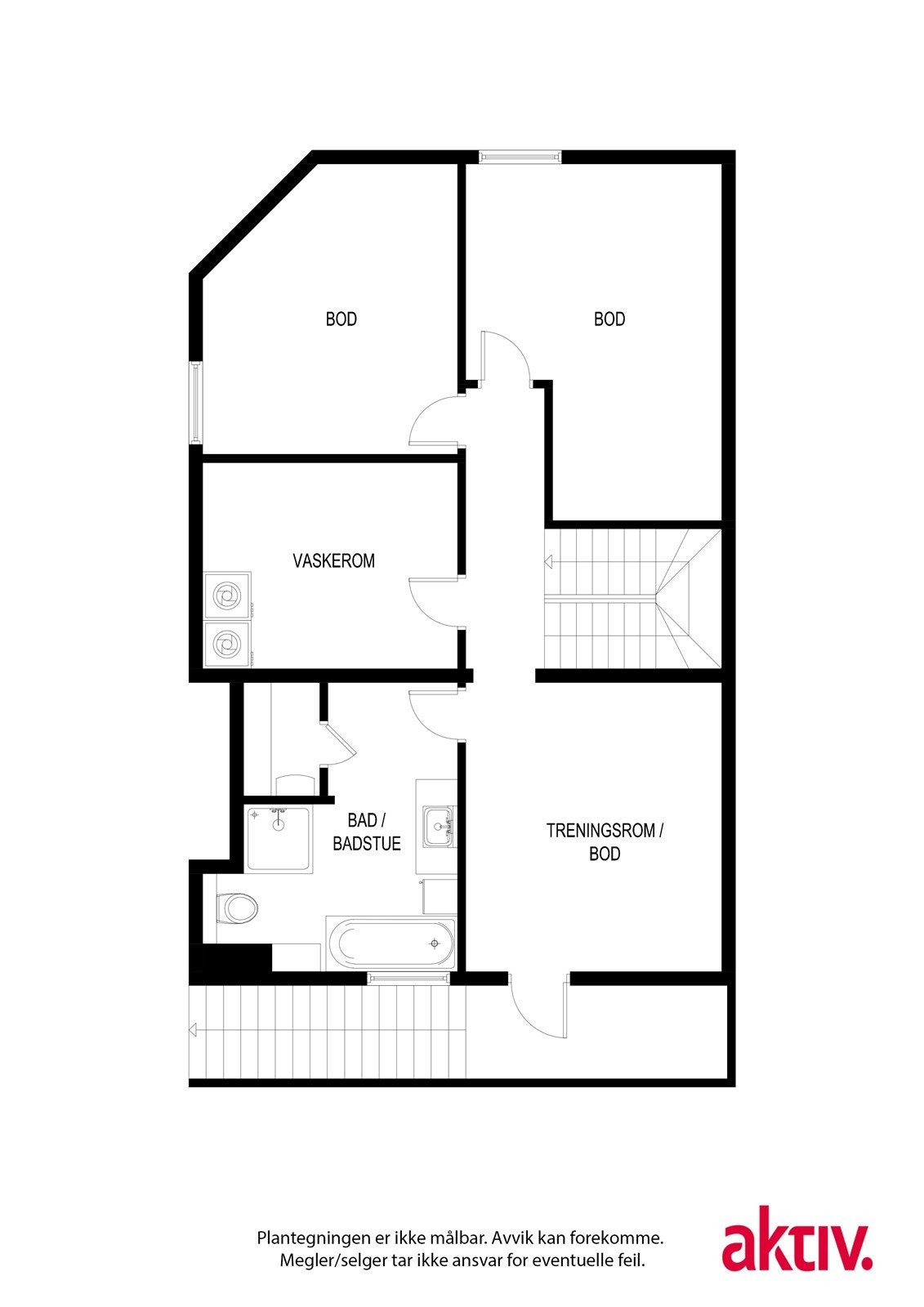 Plantegning u. etasje. Galleribilde