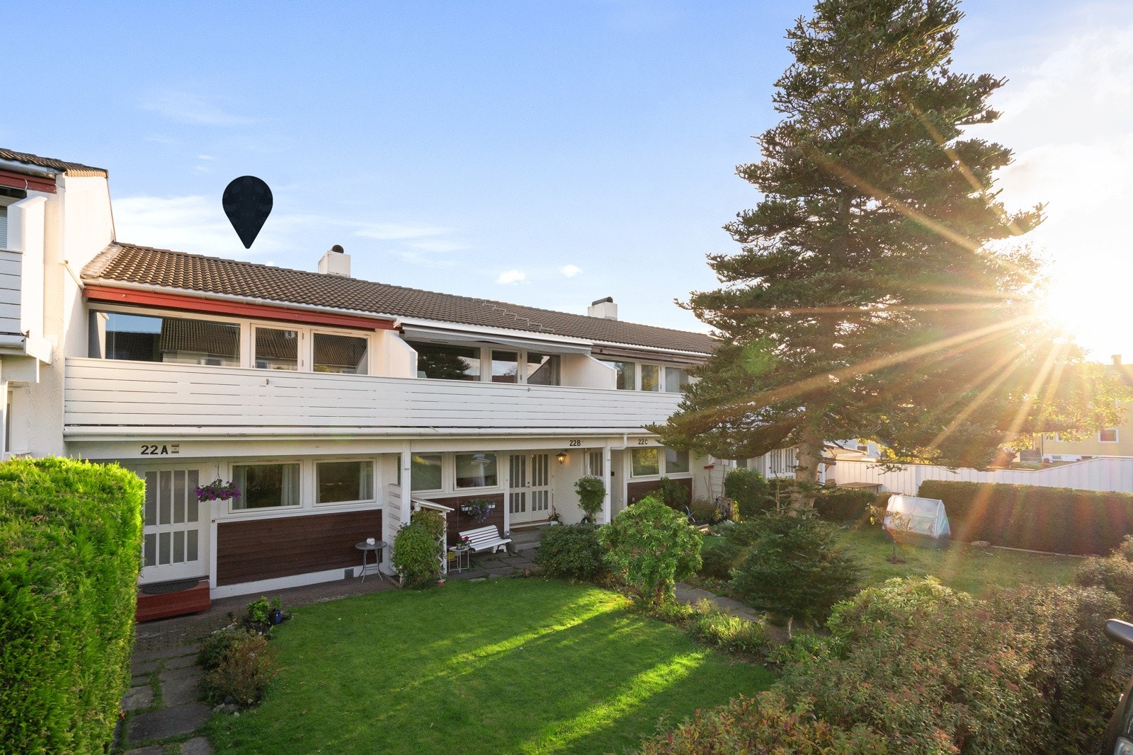 Usjenert og tilbaketrukket beliggenhet på Tjensvoll. Galleribilde