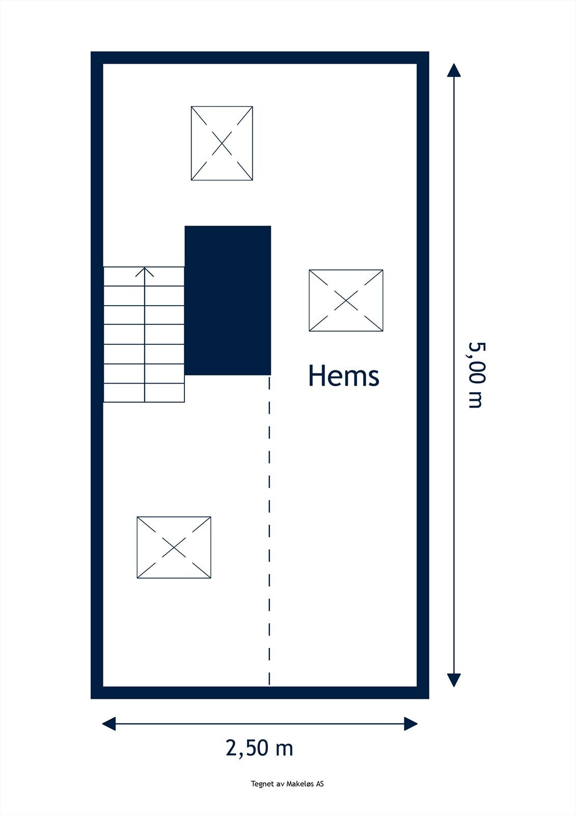 Plantegning hems. Galleribilde