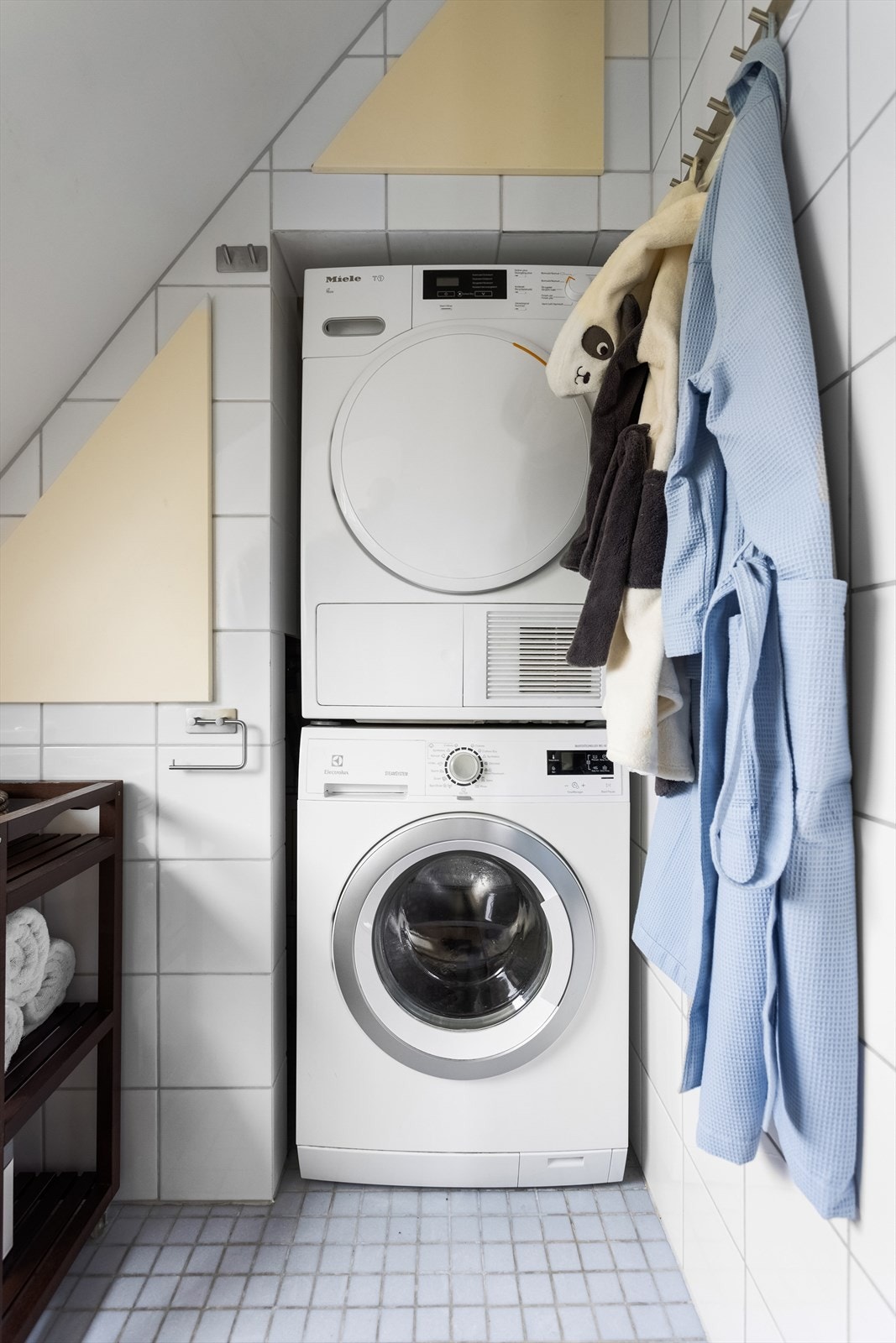 Det er i tillegg opplegg for vaskemaskin og tørketrommel. Galleribilde