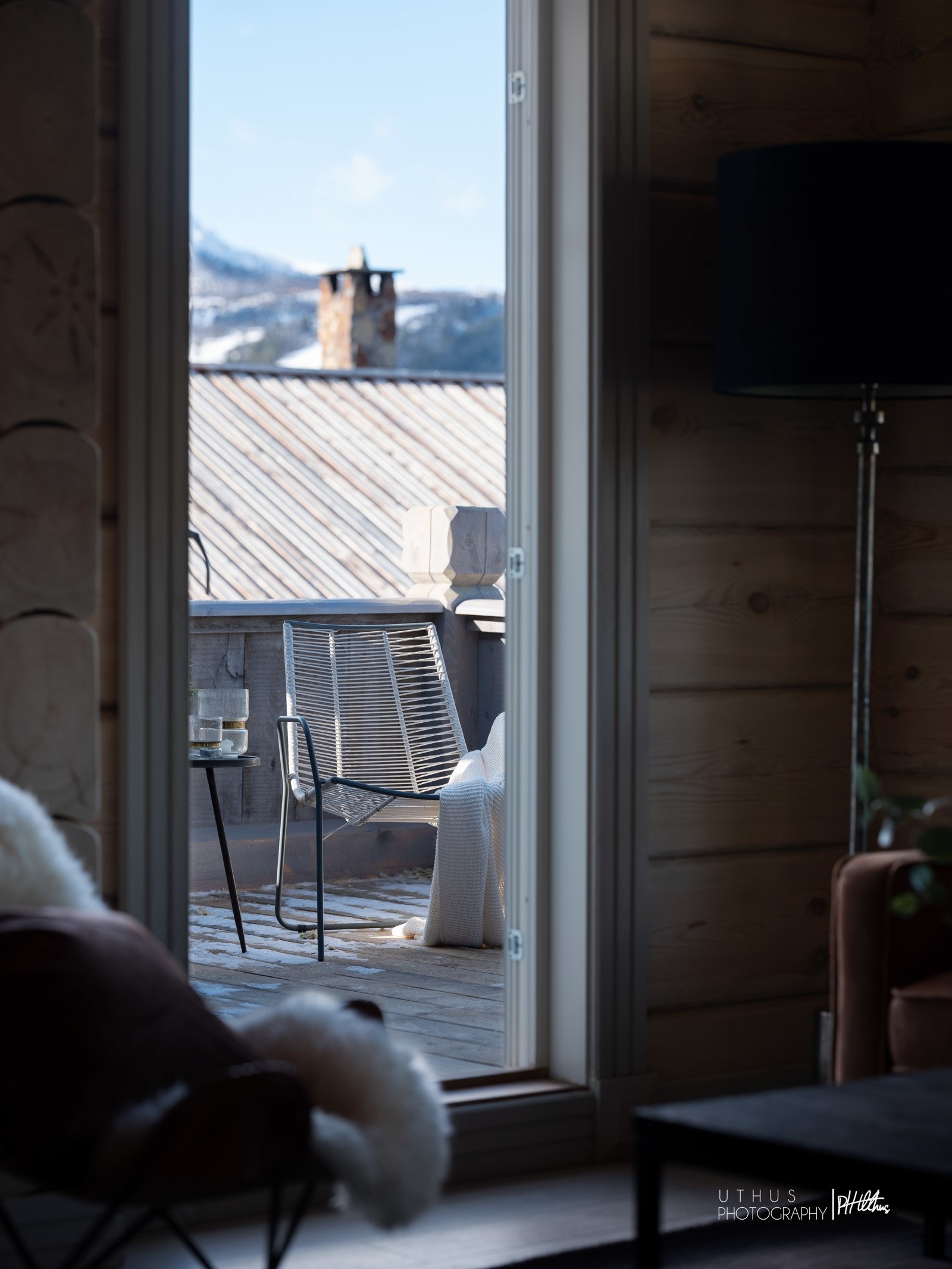 Utgang til terrasse (Bildet er fra tilsvarende hytte) Galleribilde