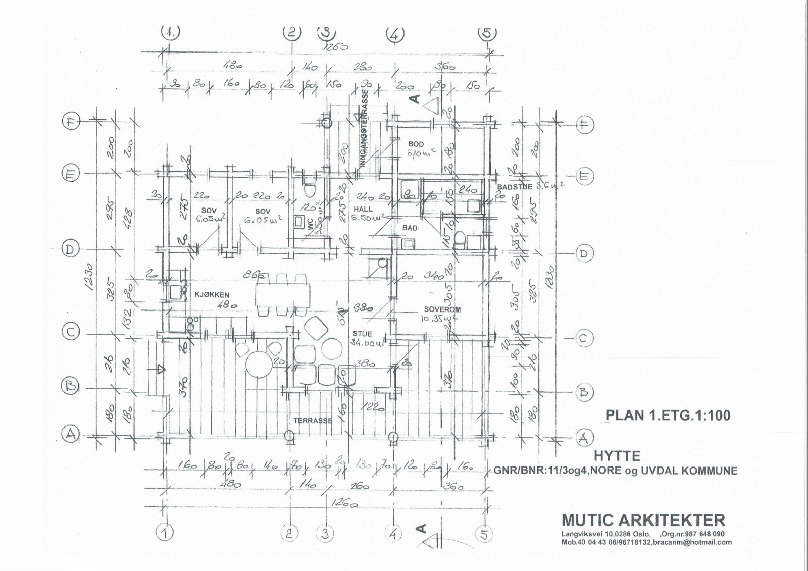 Plantegning. Galleribilde