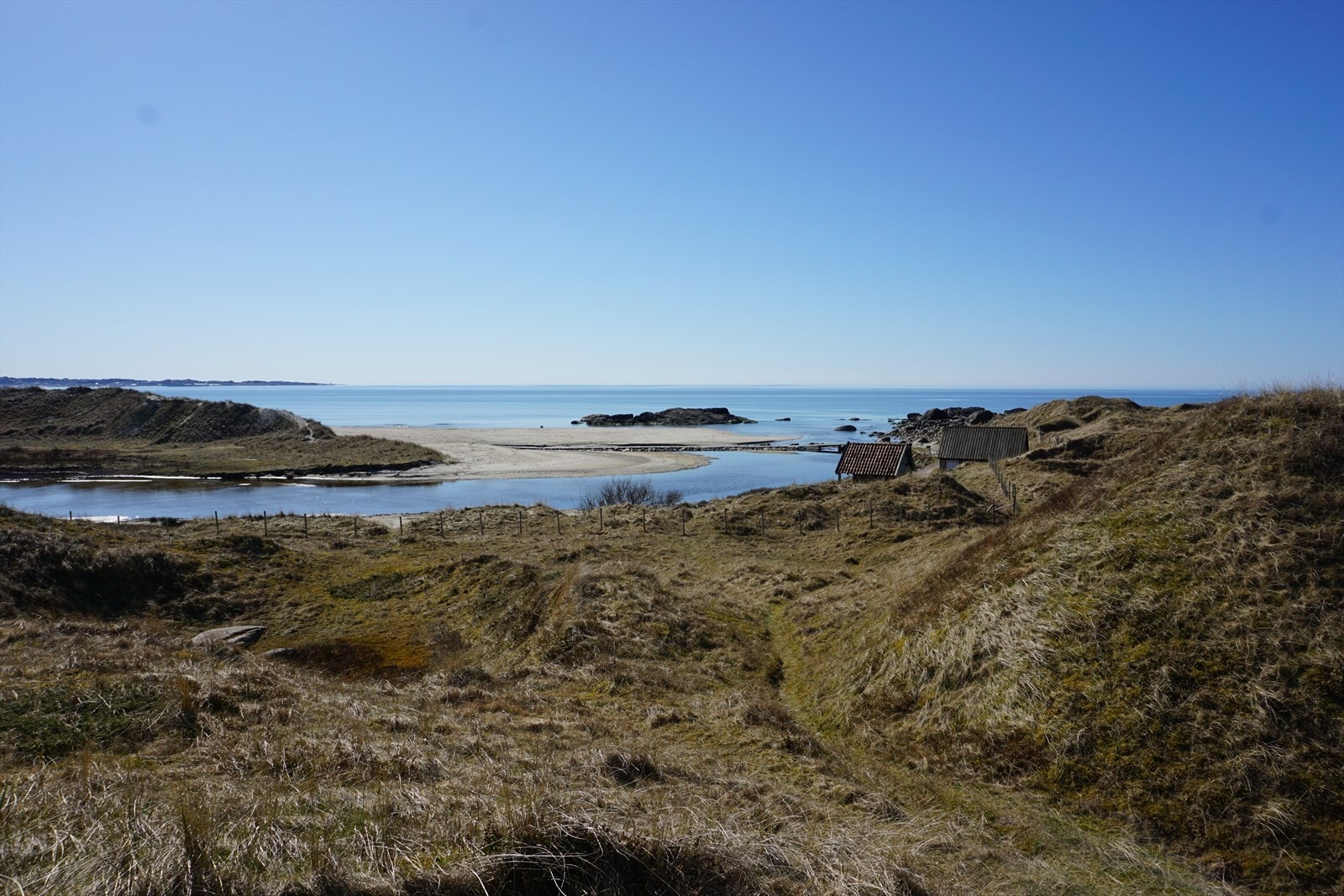En liten tur ned tunet så kommer du til Brusand strand. Galleribilde