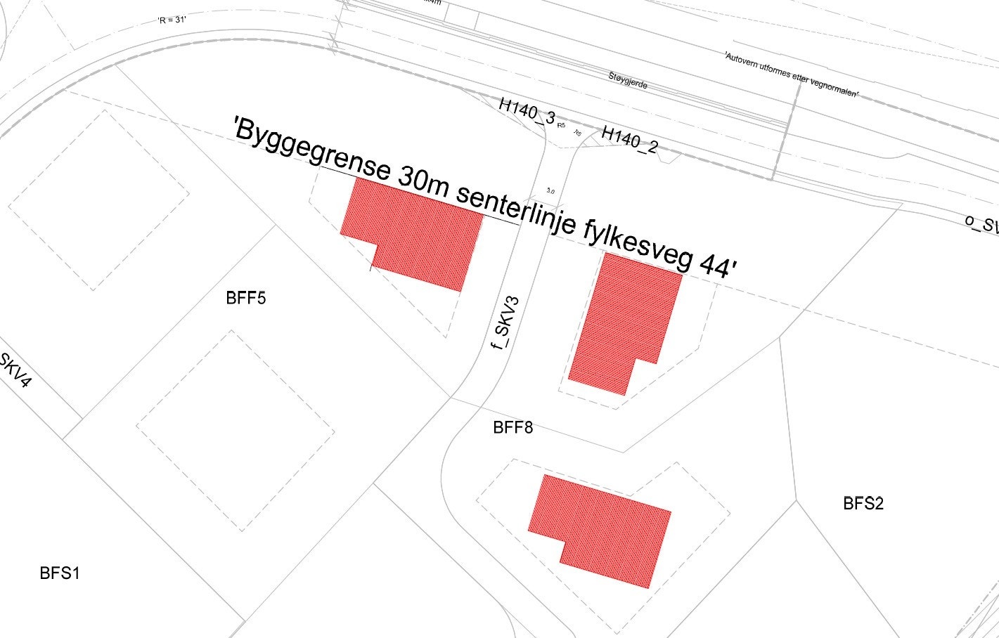 Forslag byggelinje. Galleribilde