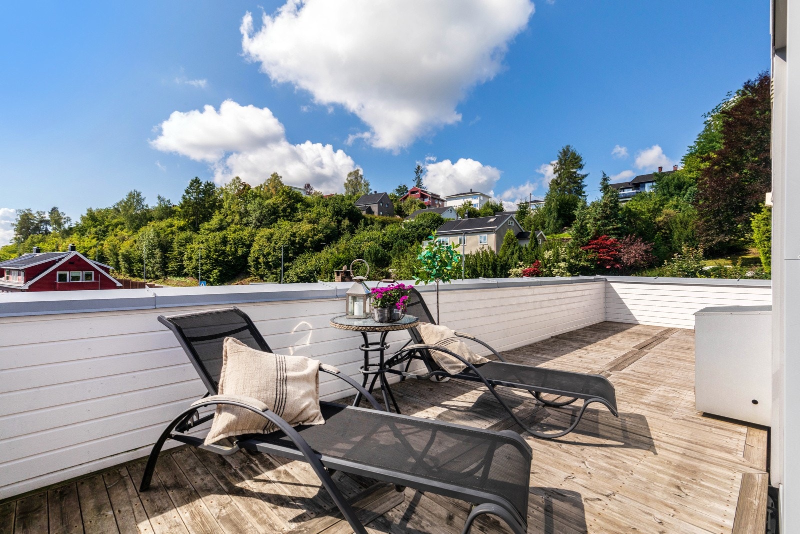 Gode solforhold på takterrassen. Galleribilde