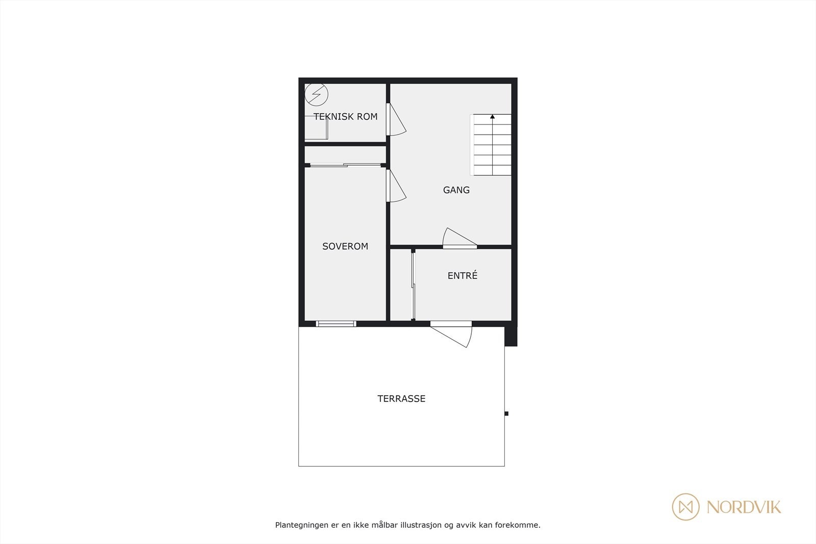 Plantegning 1.etg Galleribilde