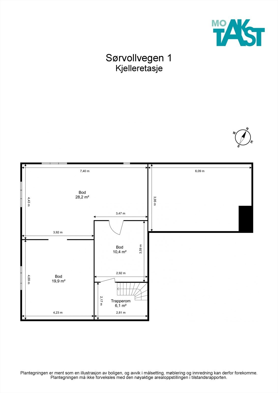 Planskisse kjelleretasje Galleribilde