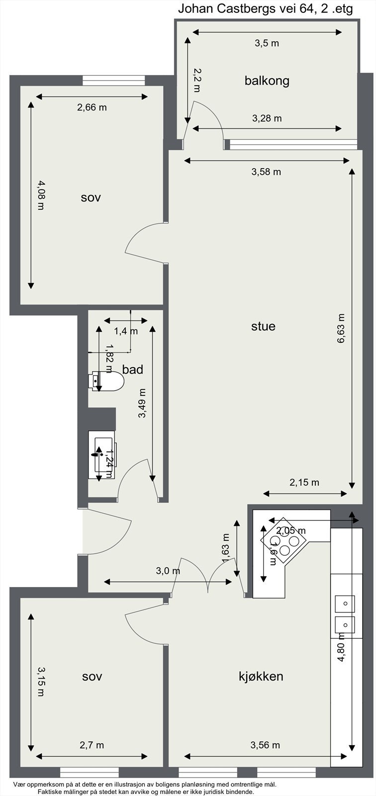 Johan Castbergs vei 64, 2.etg. -2D Floor Plan.jpg Galleribilde