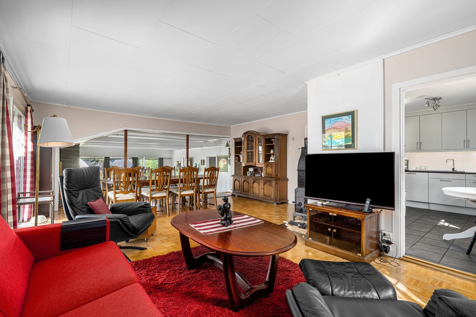 Stuen er delt inn i flere soner. Galleribilde