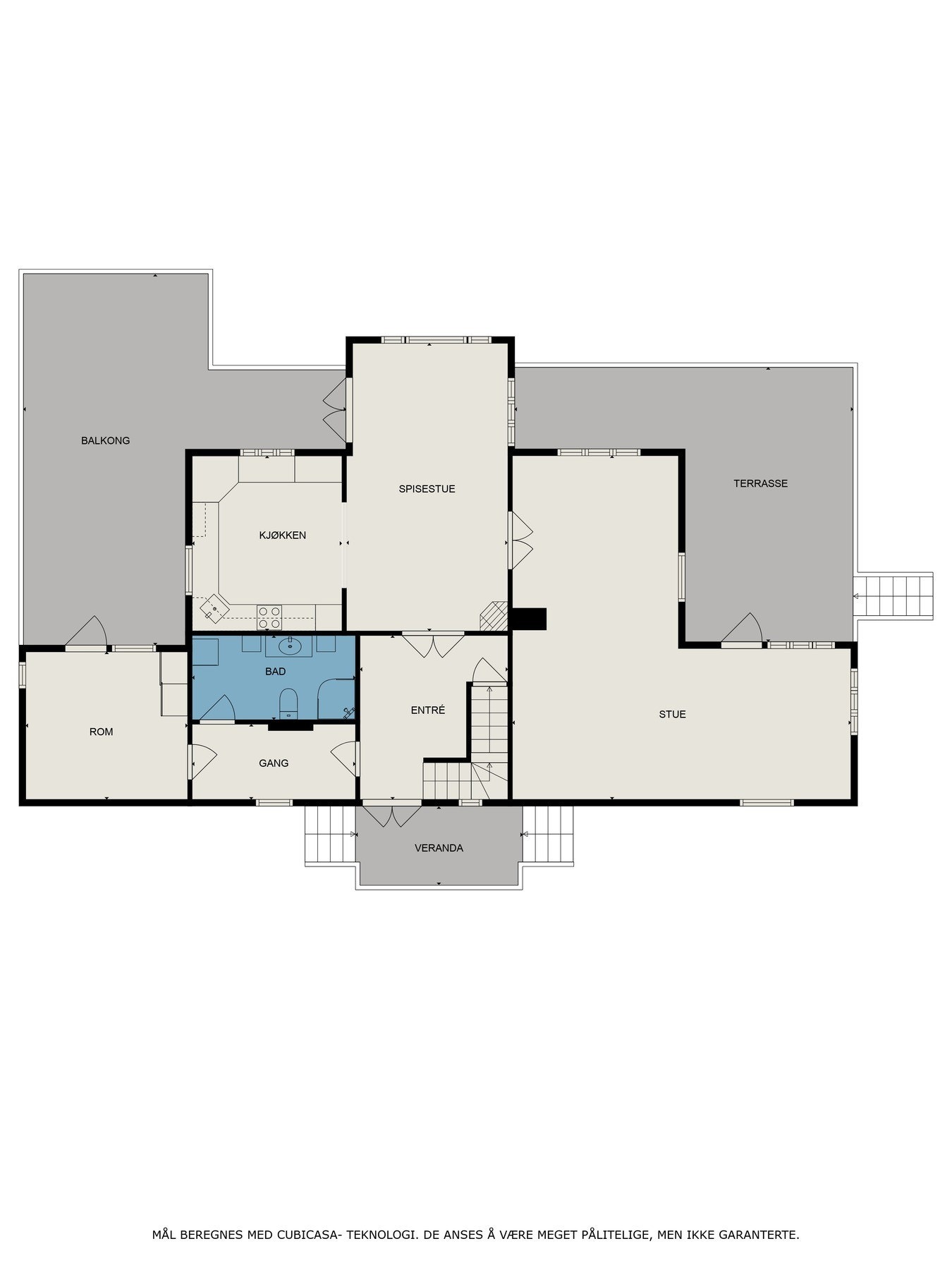 Plantegning 1.etasje Galleribilde