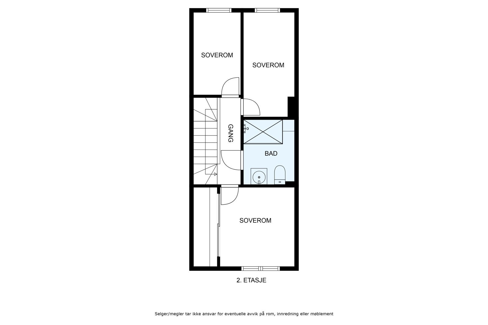 Plantegning - 2. etg. Galleribilde