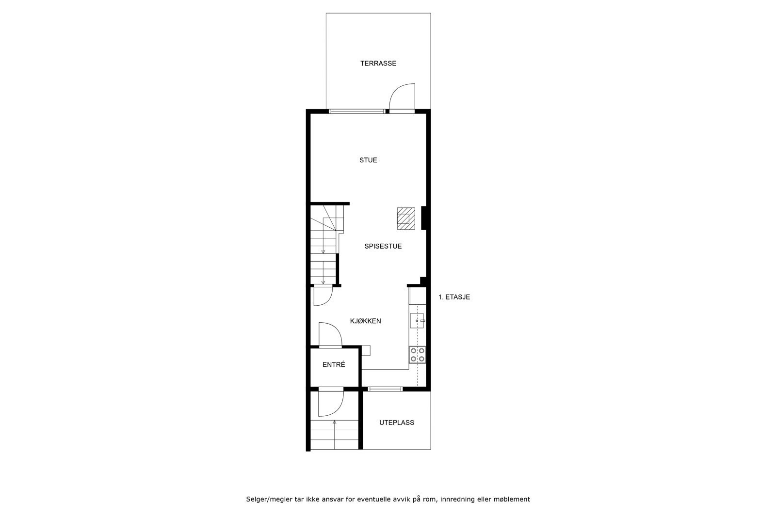 Plantegning - 1. etg. Galleribilde