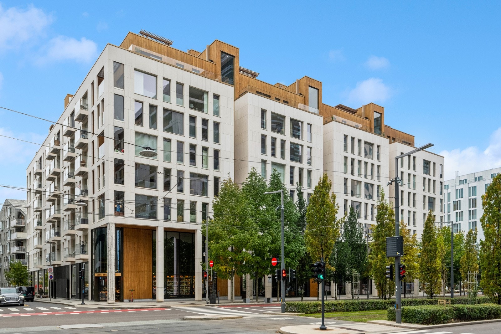 Byggets fasade mot Dronning Eufemias gate Galleribilde