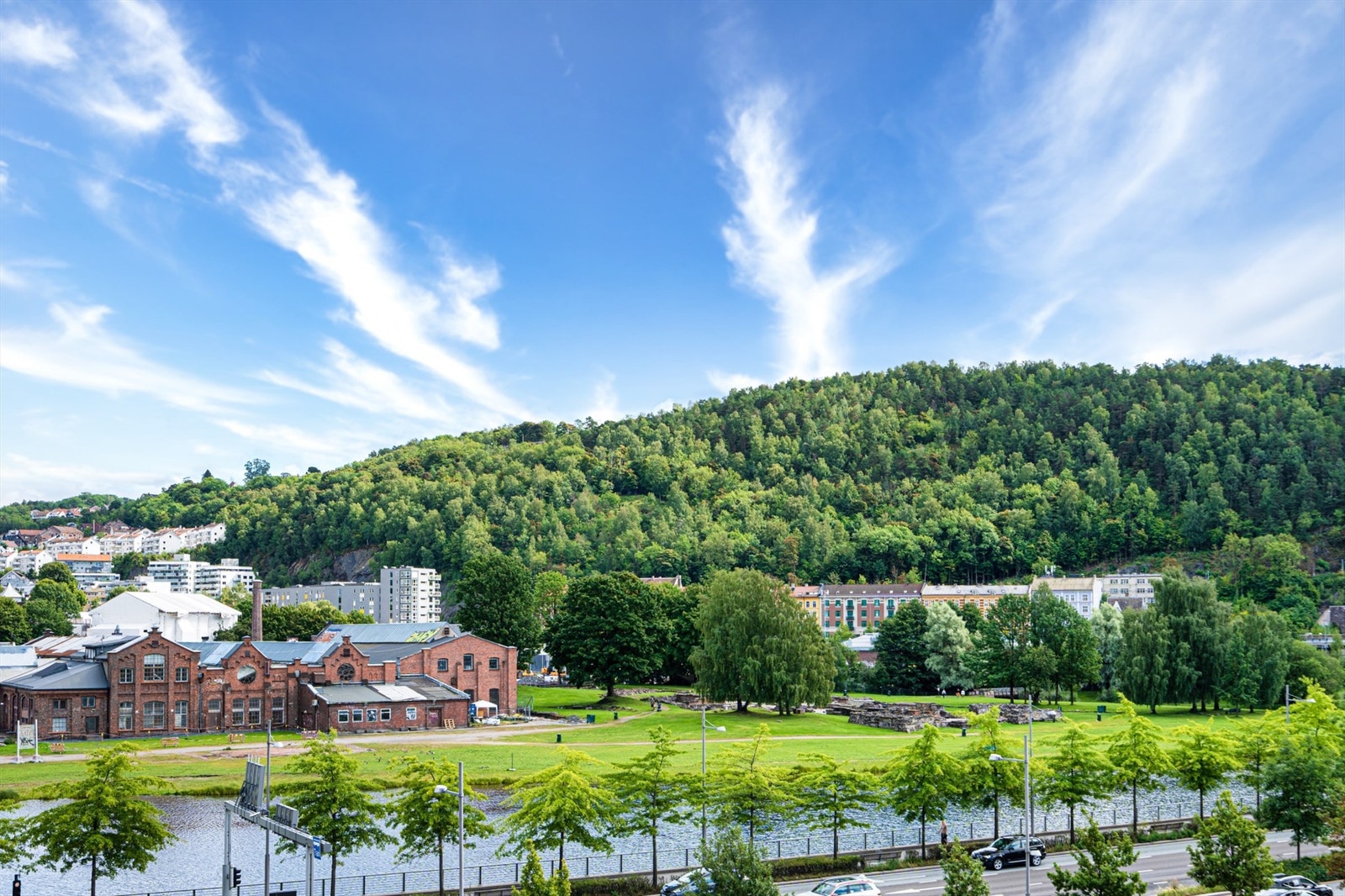 Nærhet og utsikt til Middelalderparken, som er en bydelspark og et historisk formidlingssted. Galleribilde