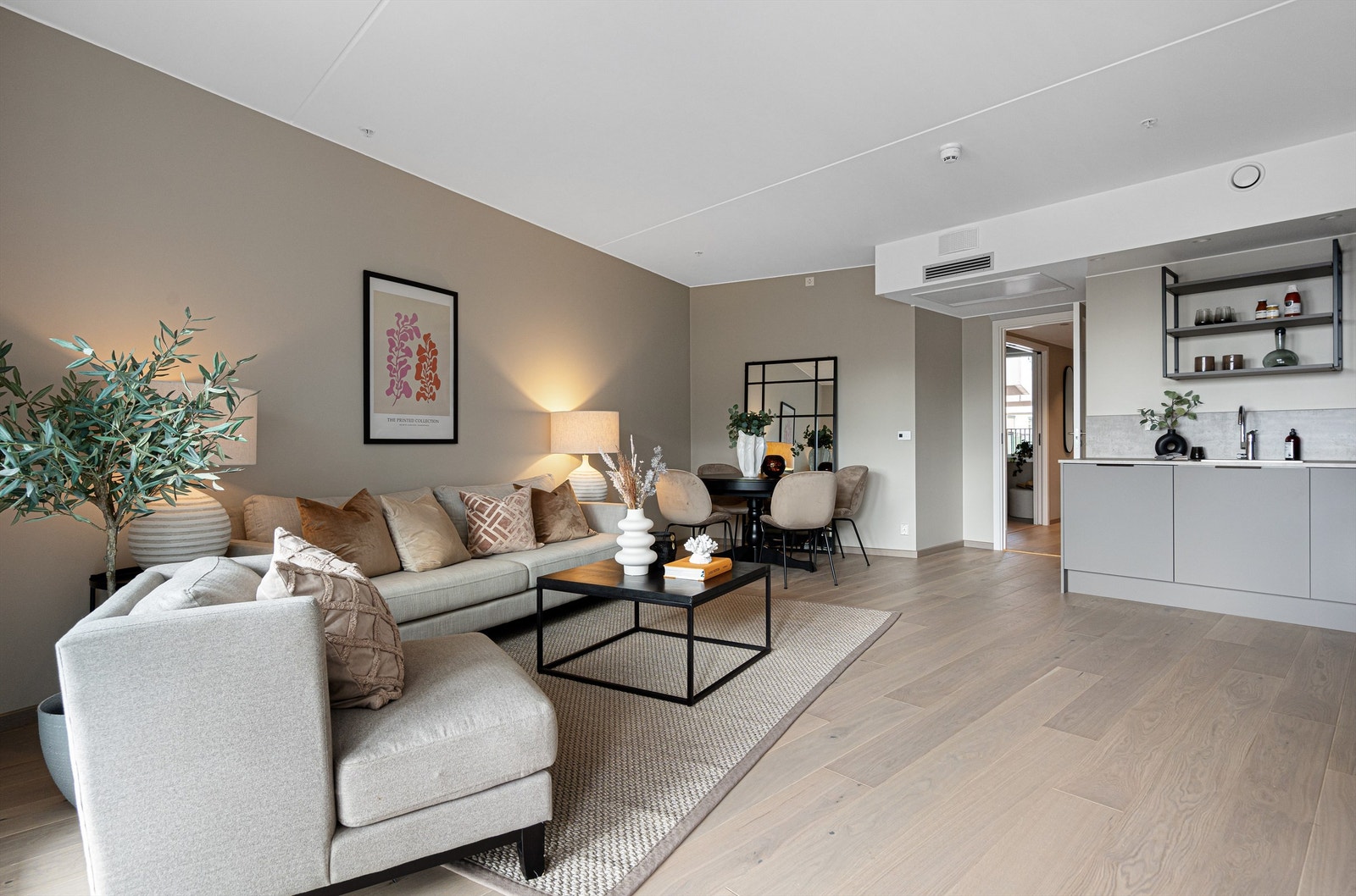 Stue på 28 m² med åpen løsning. Galleribilde