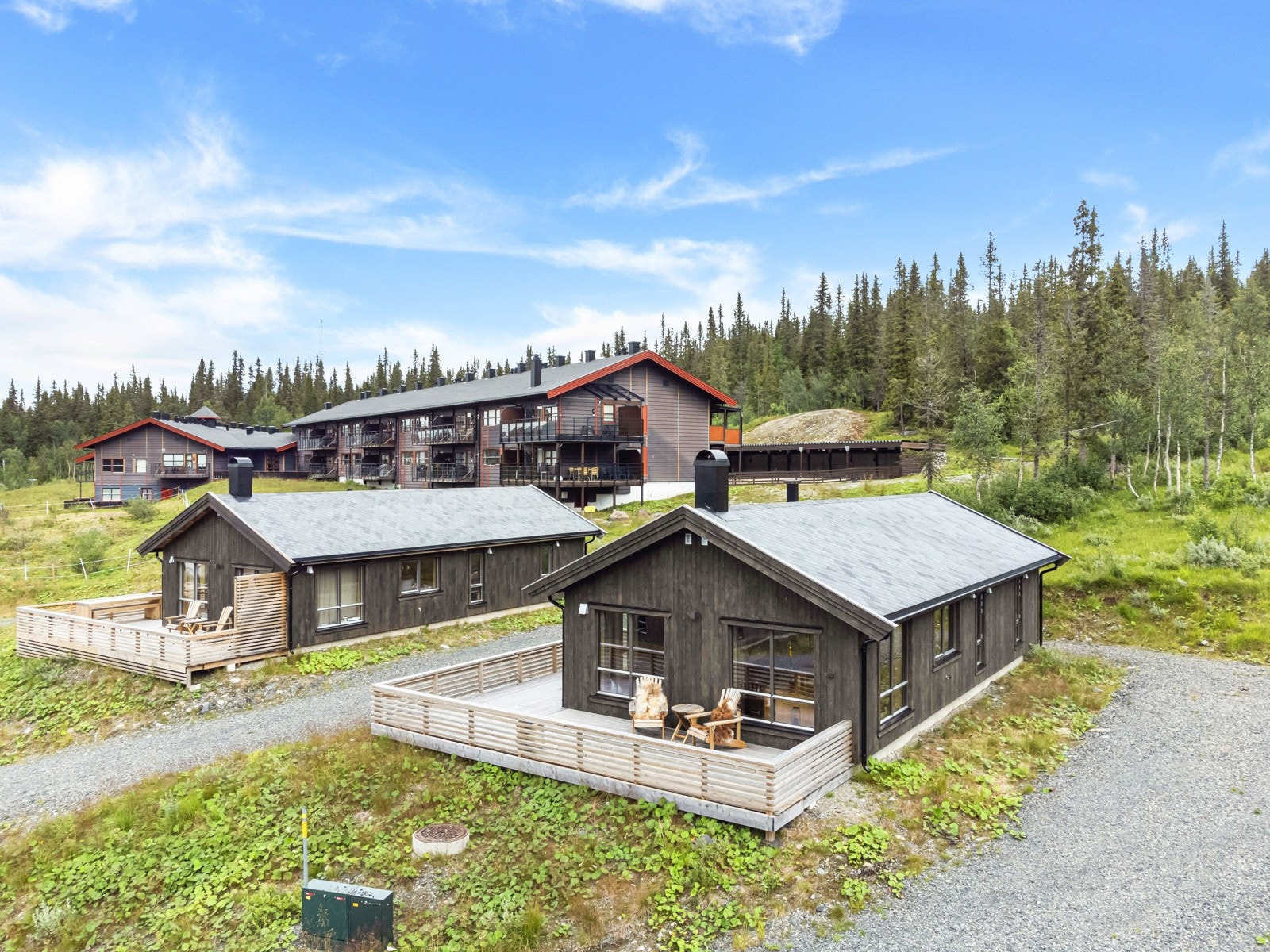 Flott beliggenhet i forhold til løypenett og turstier på Synnfjellet Galleribilde